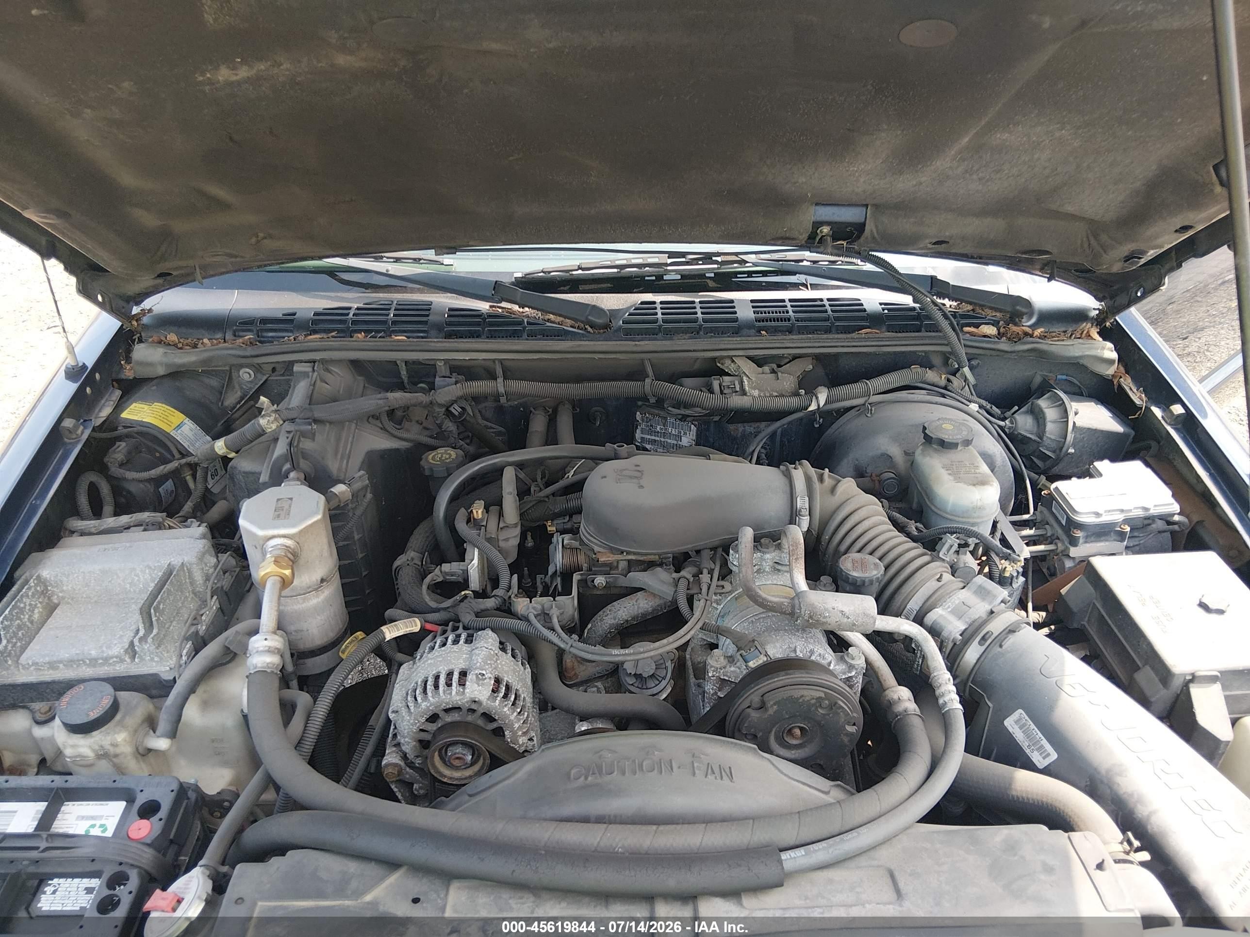 2001 Chevrolet S-10 Ls Dark Blue vin: 1GCCS19W818187432