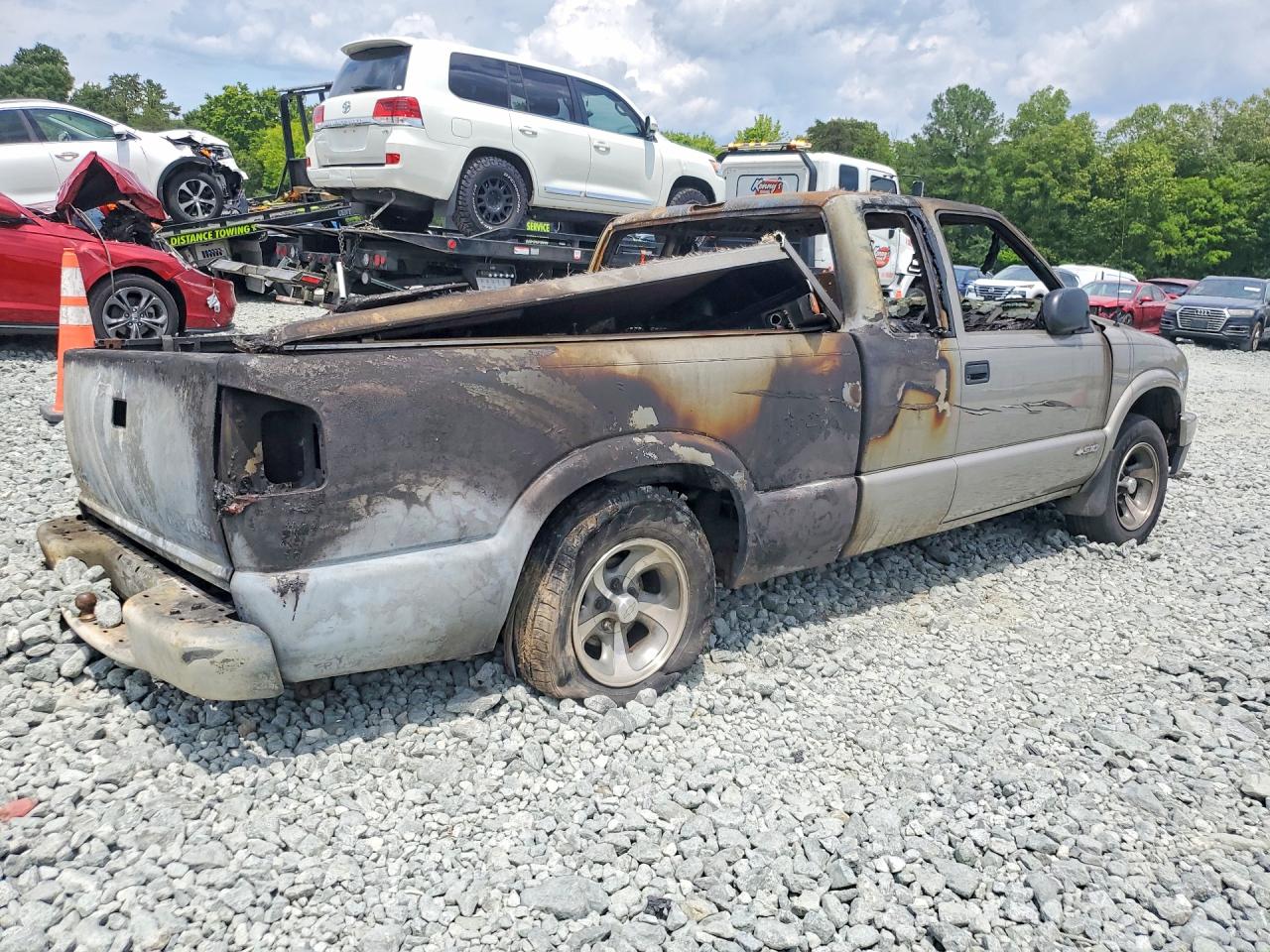 2002 Chevrolet S Truck S10 Пожар vin: 1GCCS19W828242866