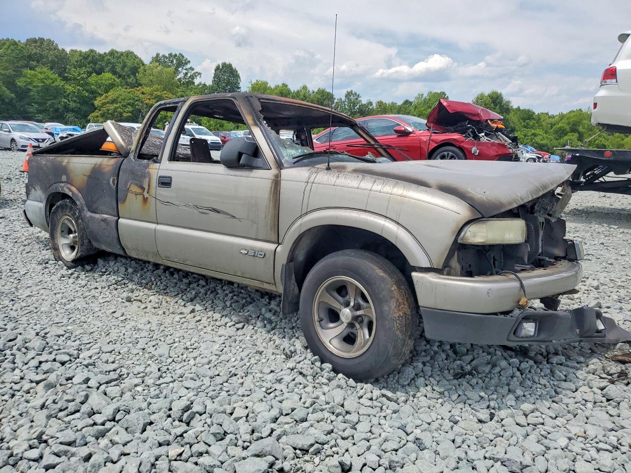 2002 Chevrolet S Truck S10 Пожар vin: 1GCCS19W828242866