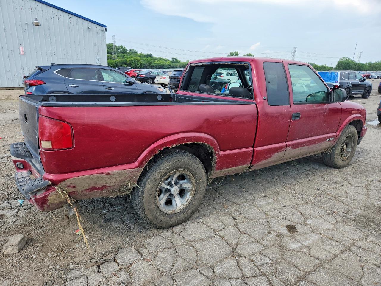 2003 Chevrolet S Truck S10 Burgundy vin: 1GCCS19X038159894