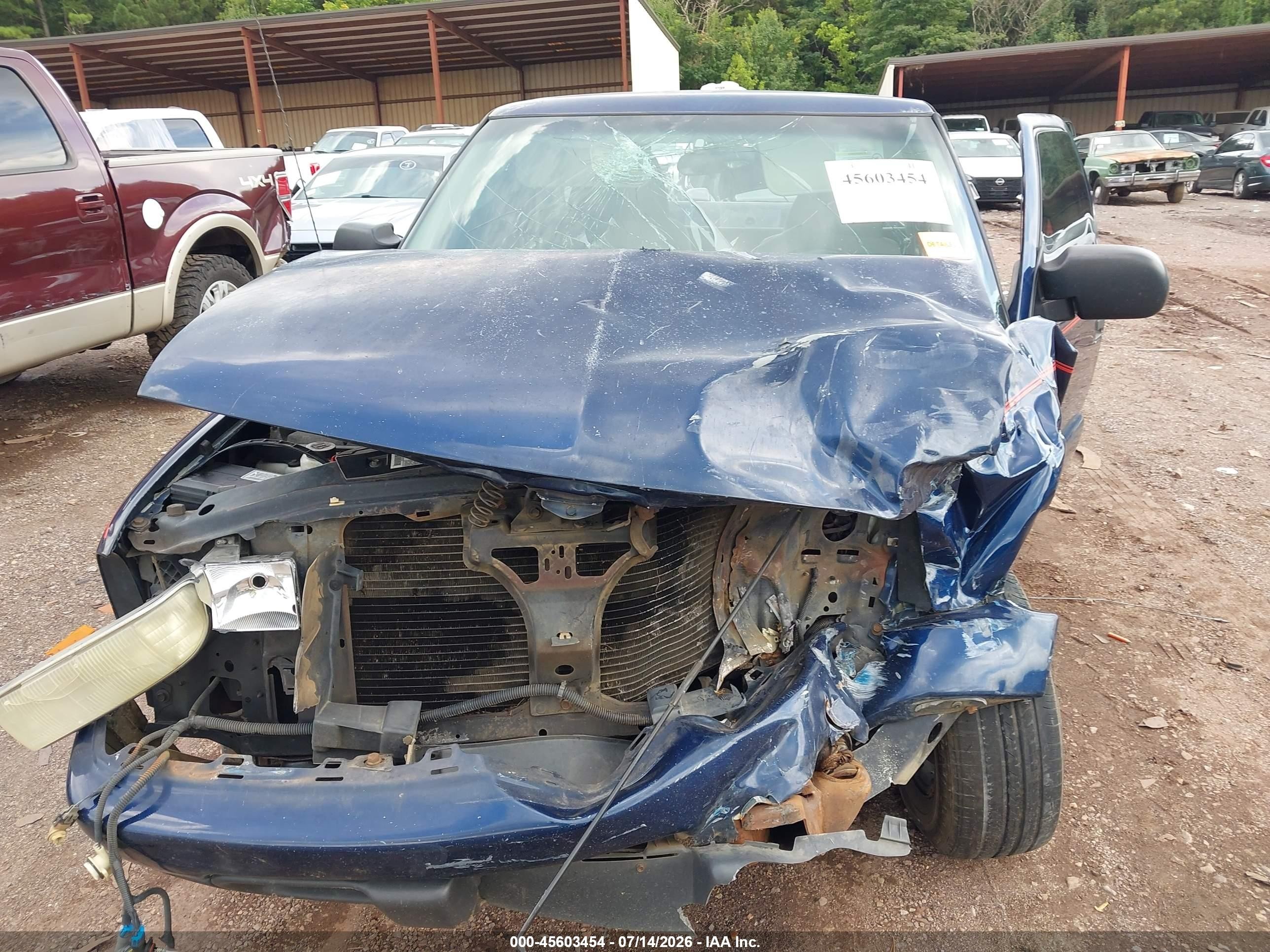 2003 Chevrolet S-10 Ls Blue vin: 1GCCS19X038168739