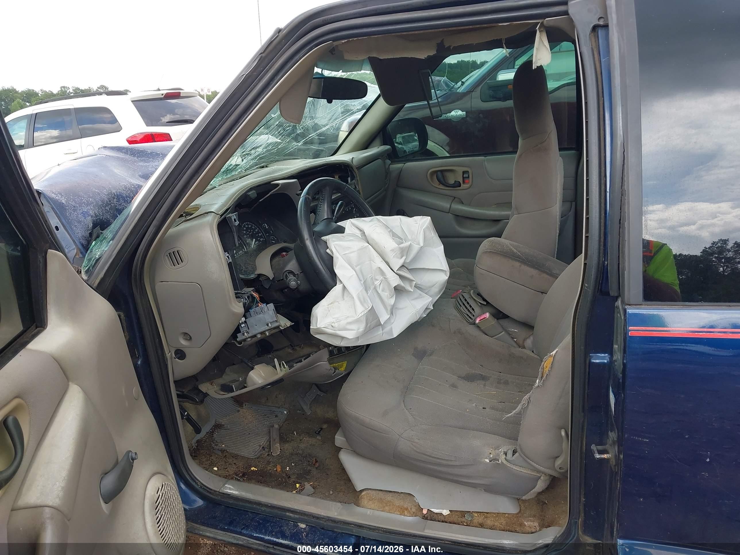 2003 Chevrolet S-10 Ls Blue vin: 1GCCS19X038168739