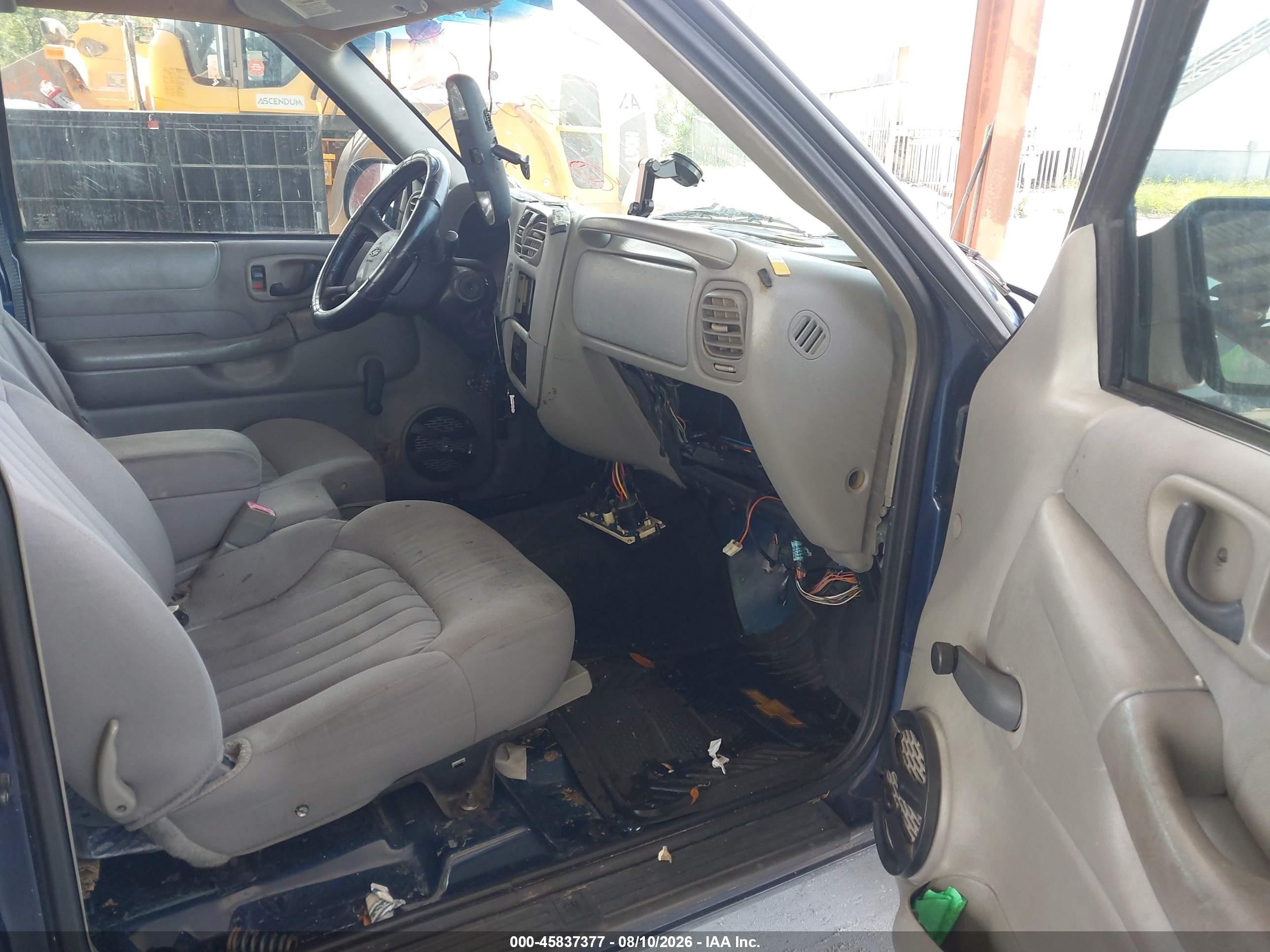 2003 Chevrolet S-10 Ls Blue vin: 1GCCS19X038192183