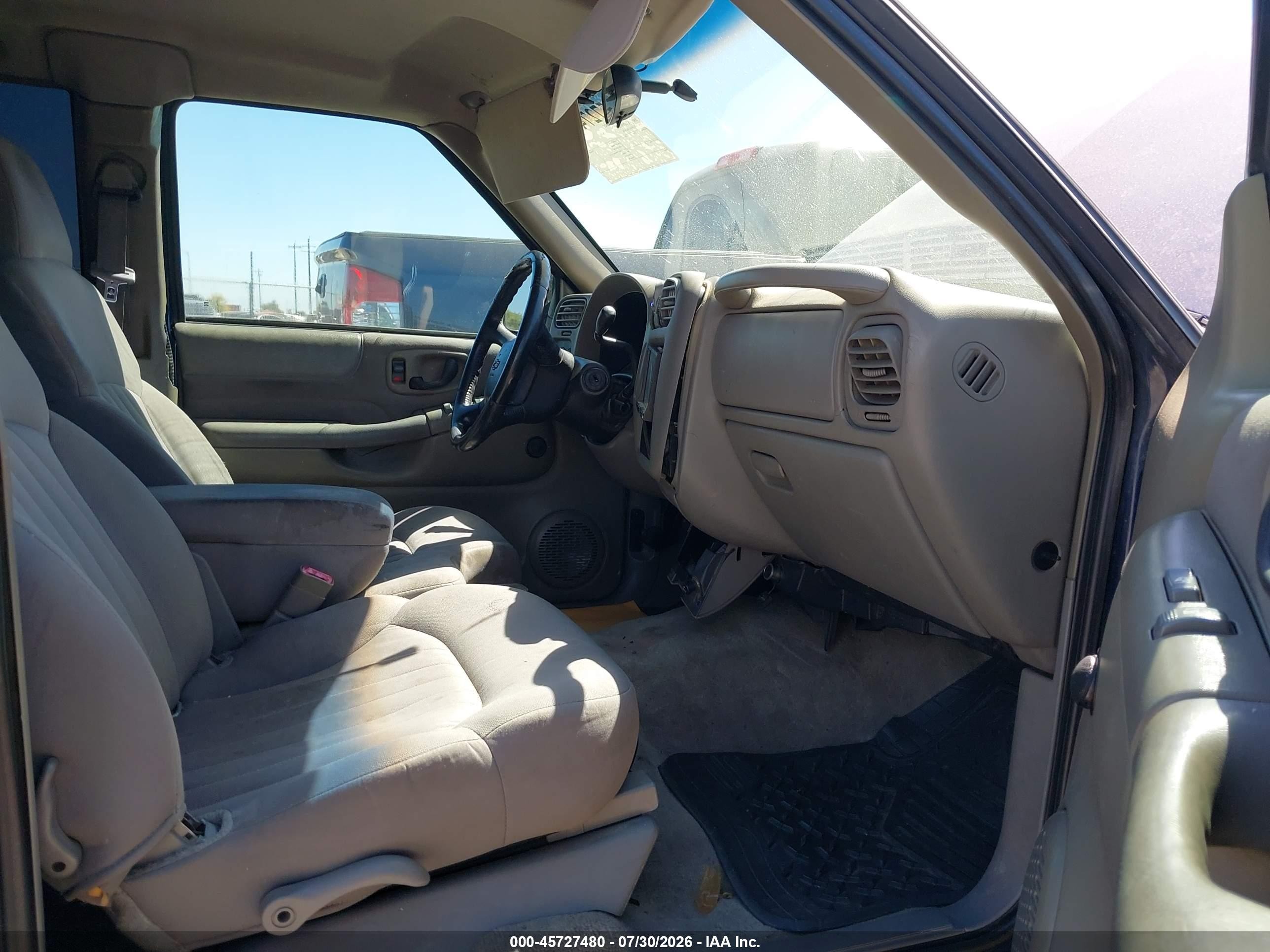 2003 Chevrolet S-10 Ls Blue vin: 1GCCS19X138220038