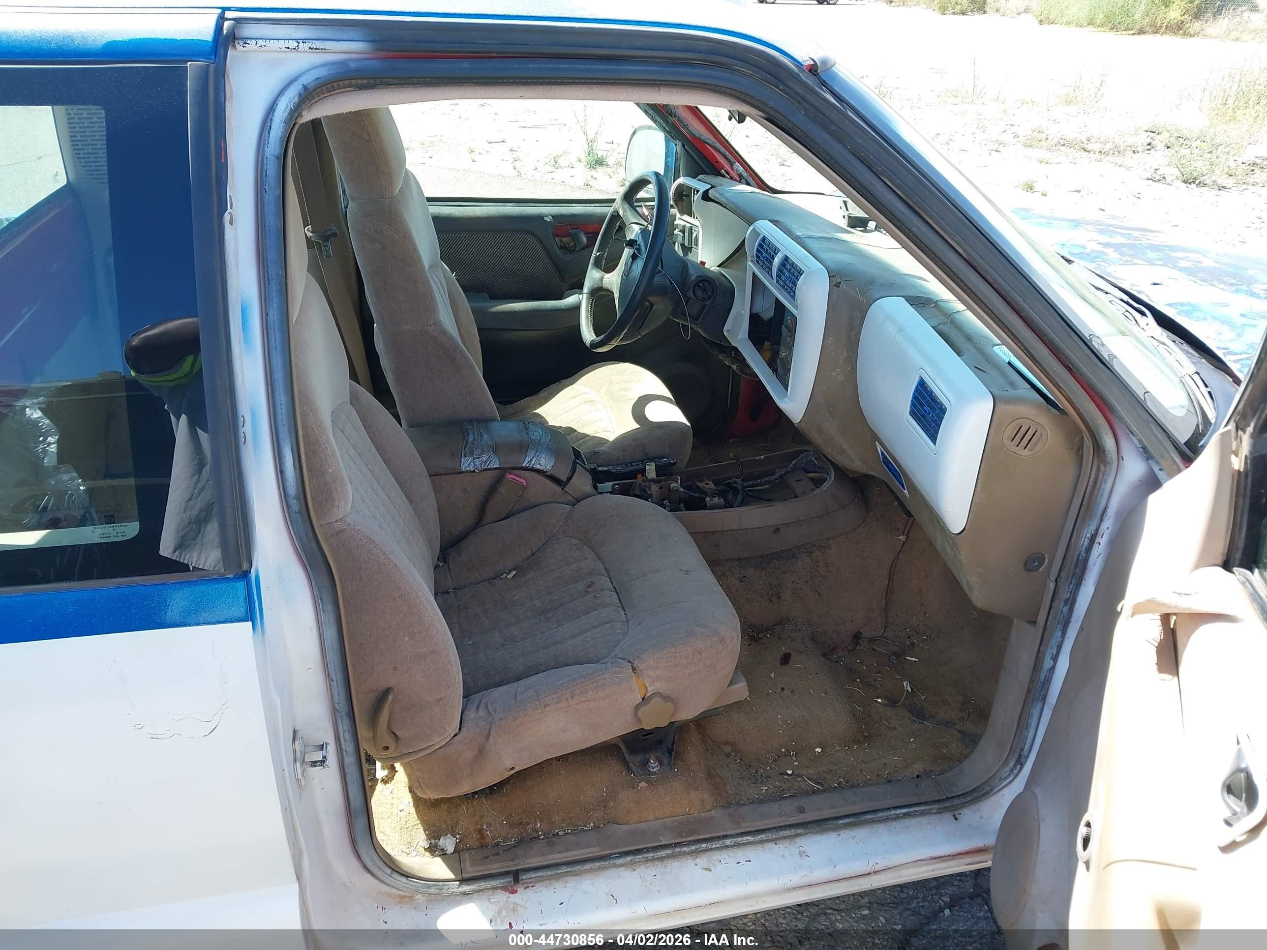 1997 Chevrolet S-10 Ls Fleetside Blue vin: 1GCCS19X1V8116376