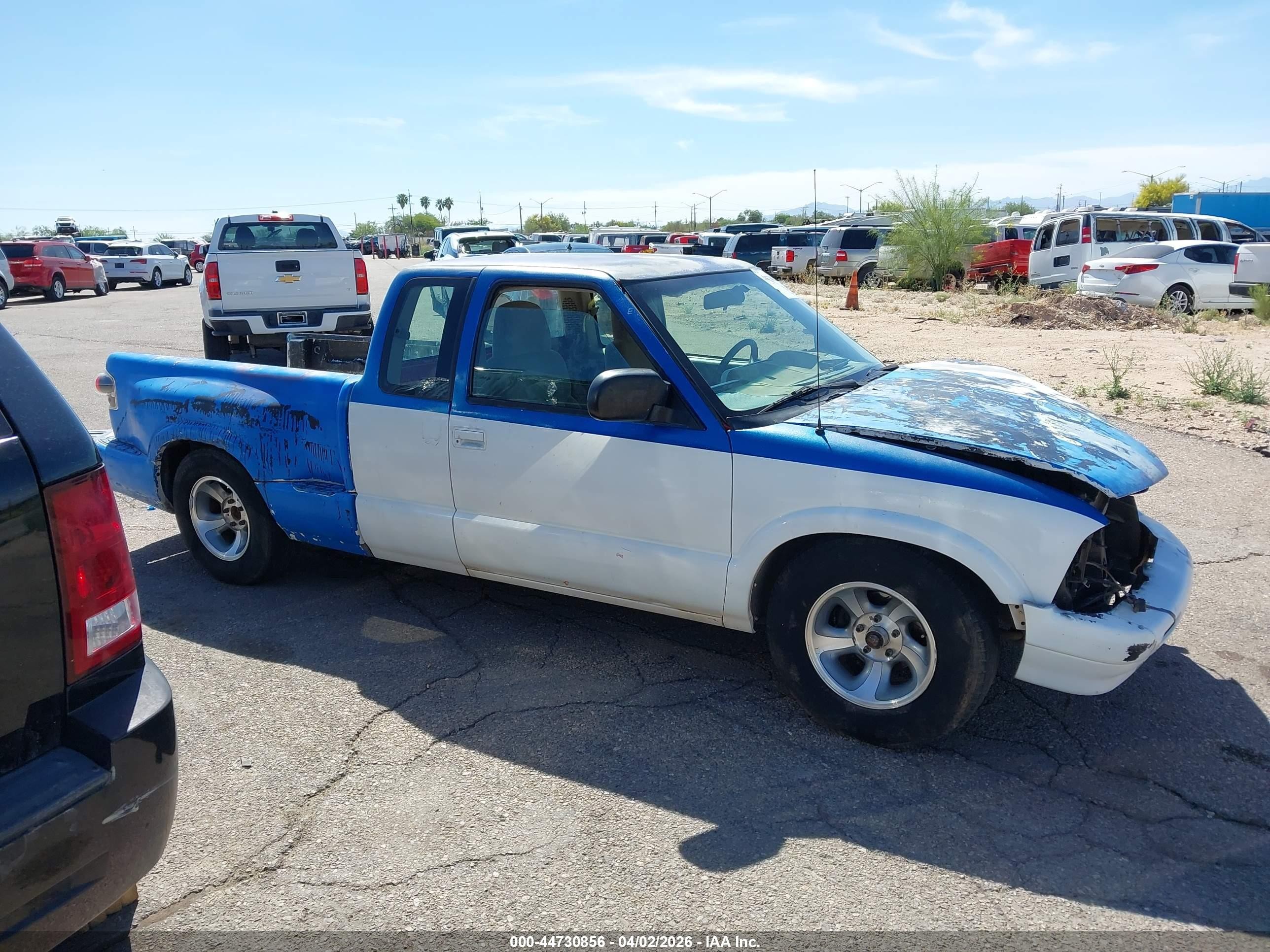 1997 Chevrolet S-10 Ls Fleetside Blue vin: 1GCCS19X1V8116376