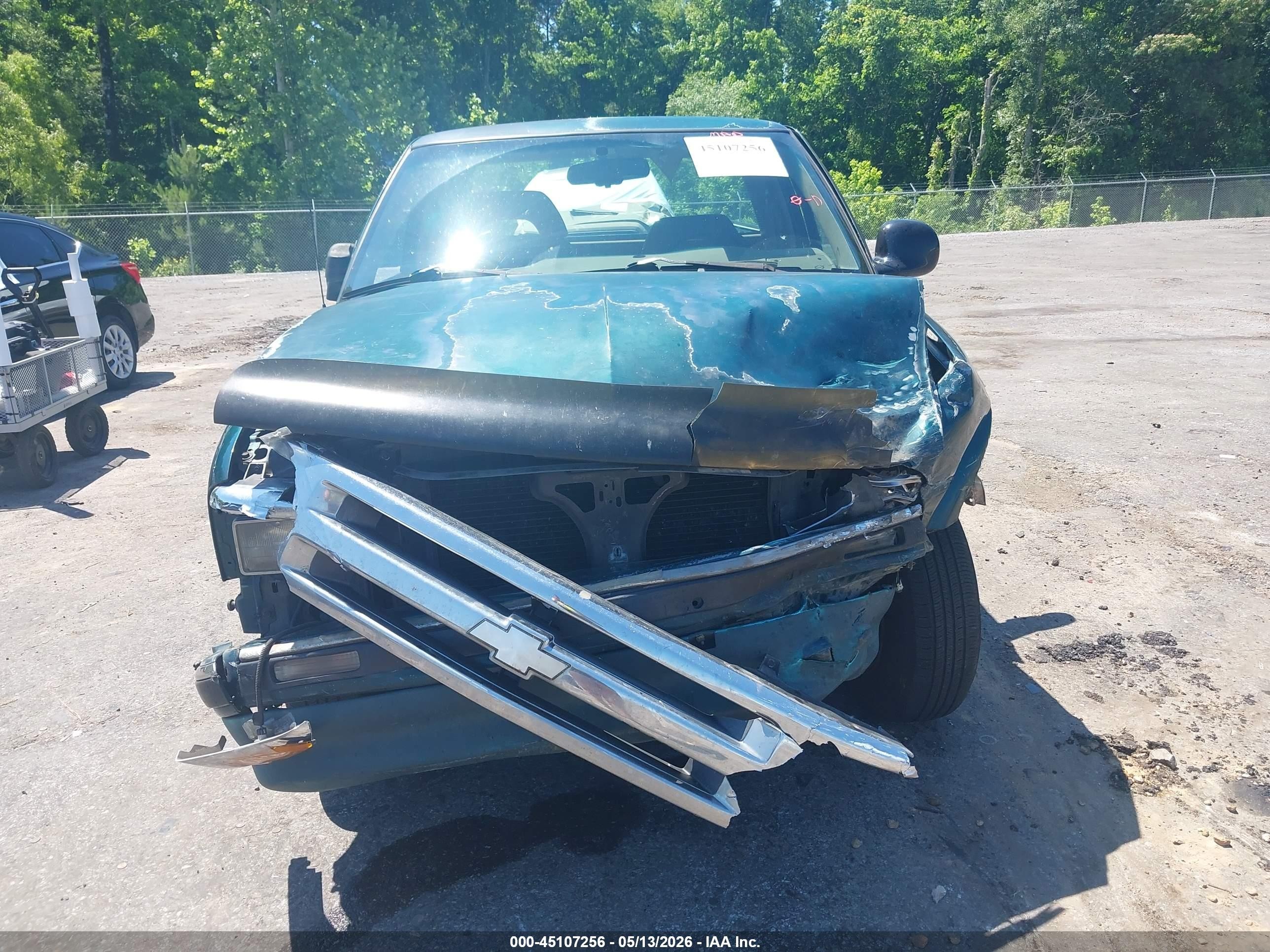 1997 Chevrolet S-10 Ls Fleetside Green vin: 1GCCS19X3VK249451