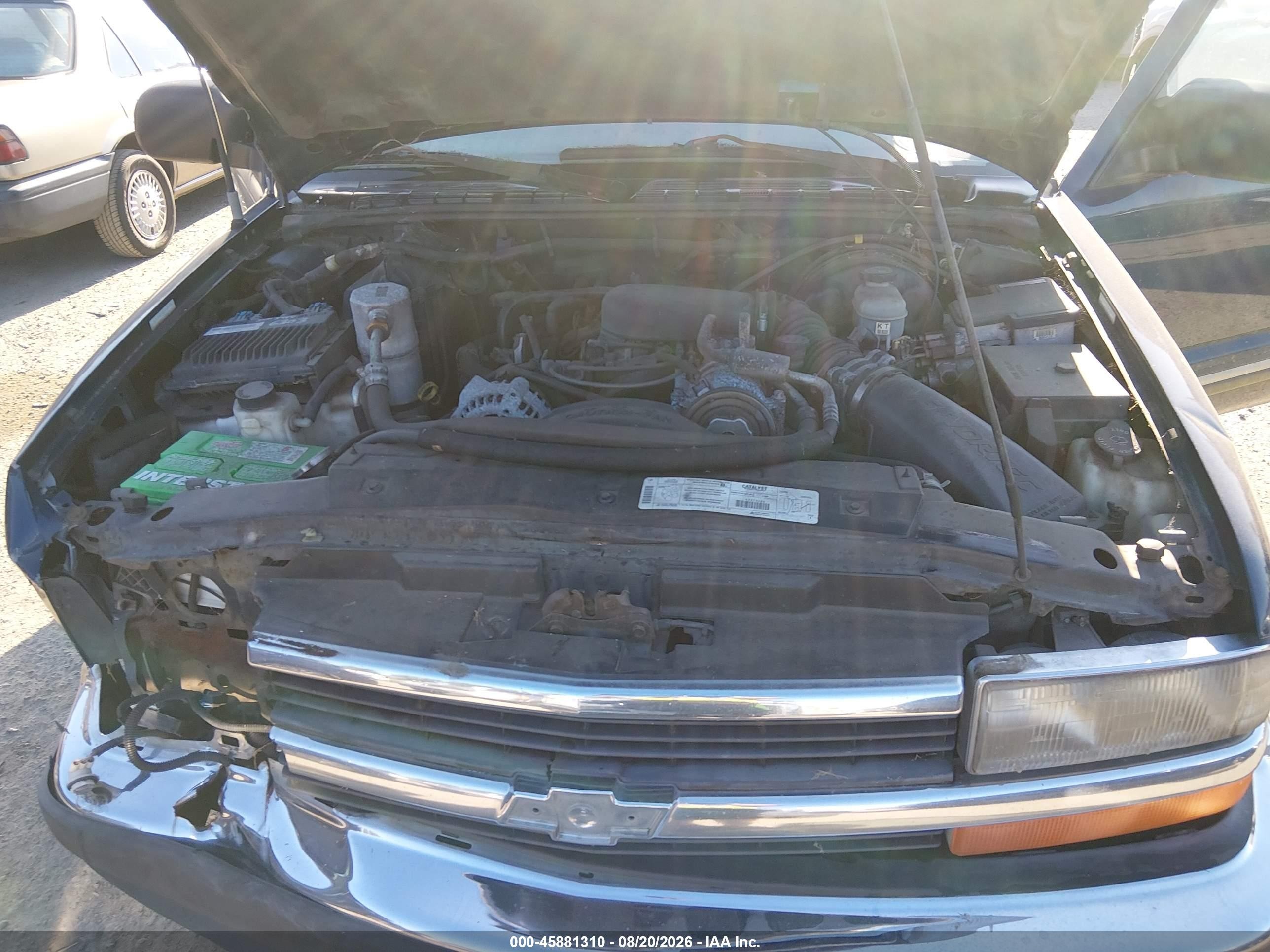 1999 Chevrolet S-10 Ls Dark Blue vin: 1GCCS19X3X8167400