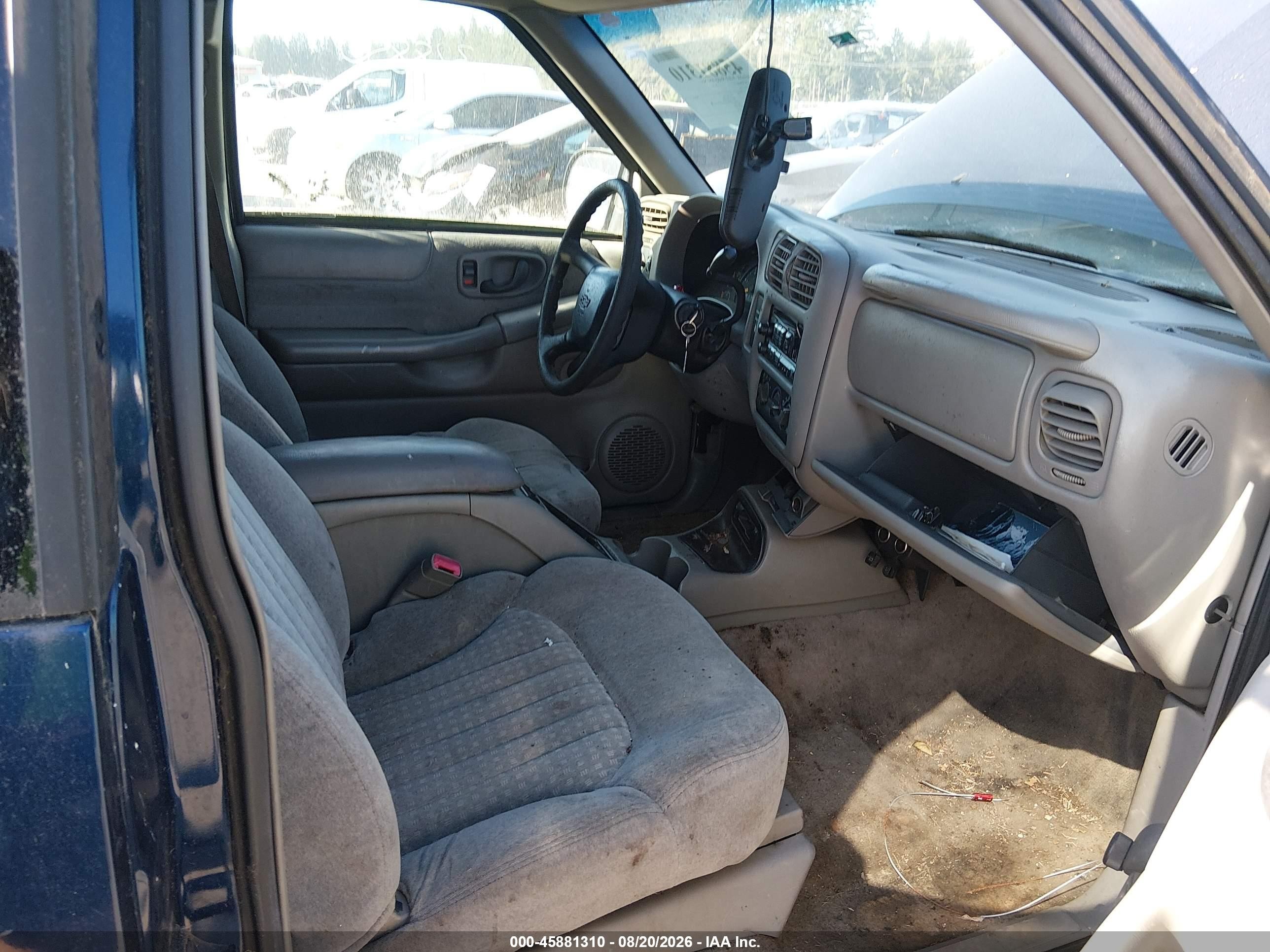 1999 Chevrolet S-10 Ls Dark Blue vin: 1GCCS19X3X8167400