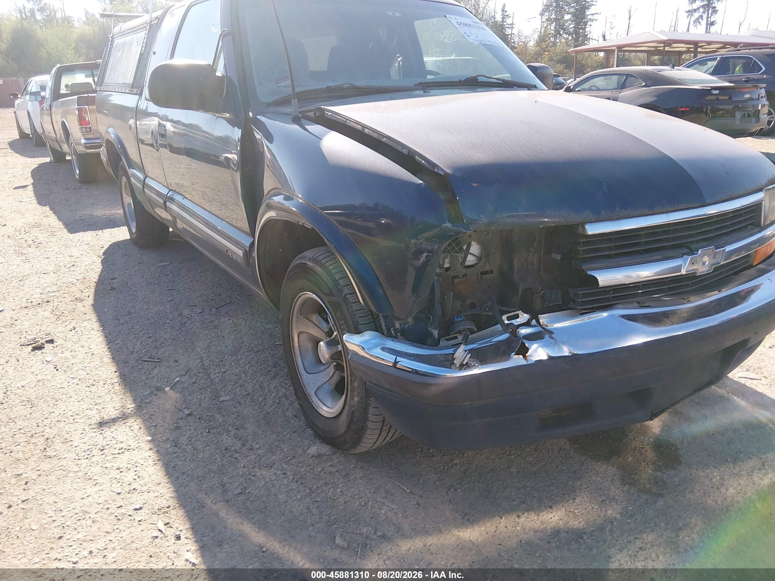 1999 Chevrolet S-10 Ls Dark Blue vin: 1GCCS19X3X8167400