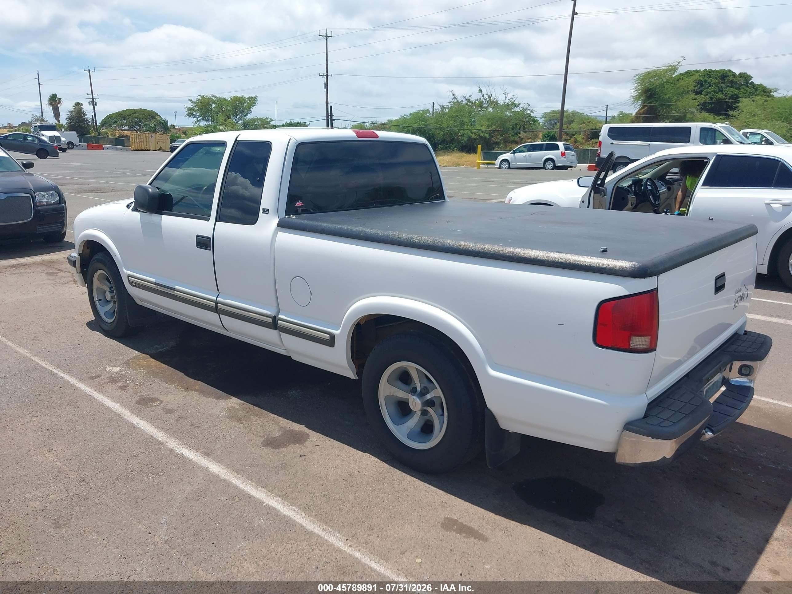 2003 Chevrolet S-10 Ls White vin: 1GCCS19X638161665