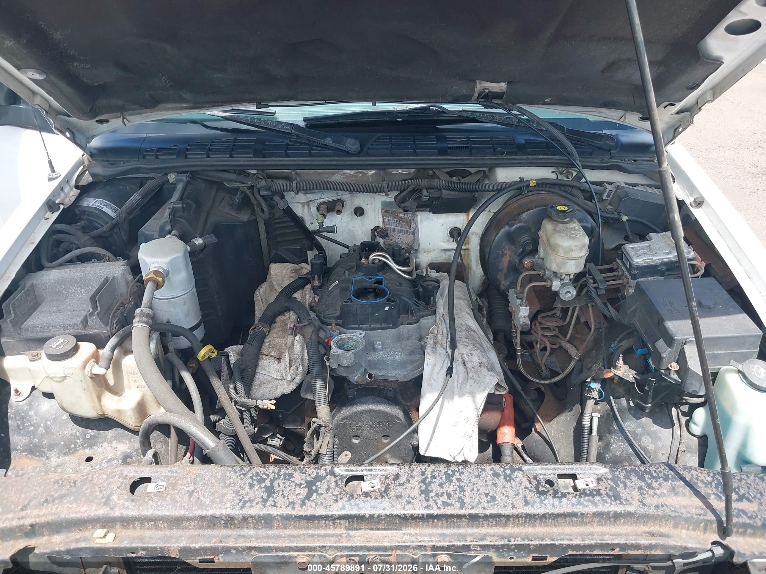 2003 Chevrolet S-10 Ls White vin: 1GCCS19X638161665