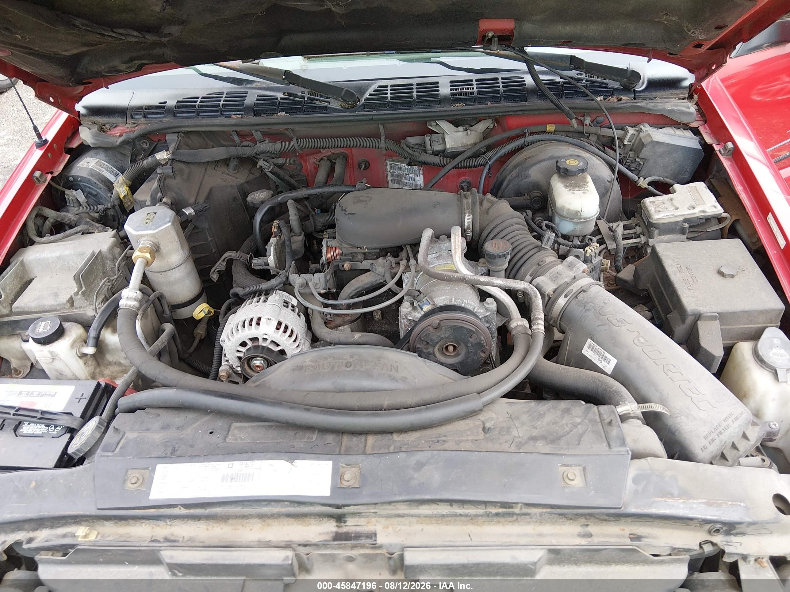 2003 Chevrolet S-10 Ls Красный vin: 1GCCS19X738236616