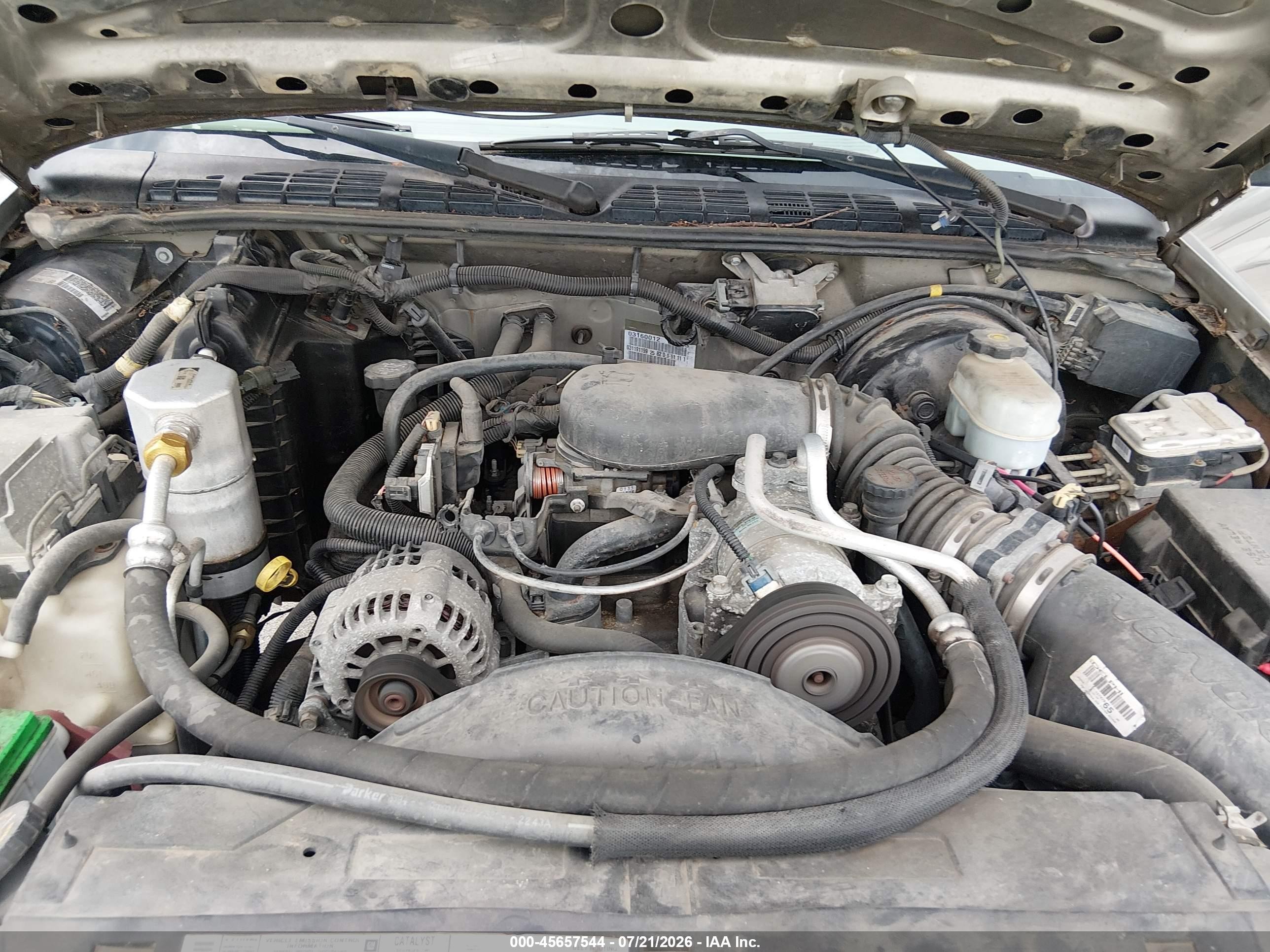 2003 Chevrolet S-10   Gold vin: 1GCCS19X738289008