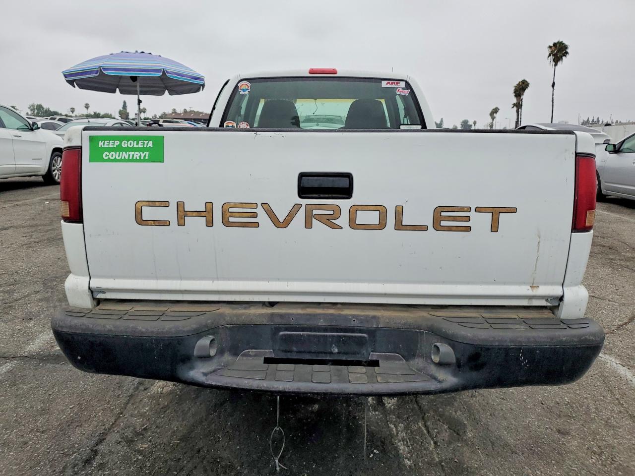 1999 Chevrolet S Truck S10 White vin: 1GCCS19X9XK197634