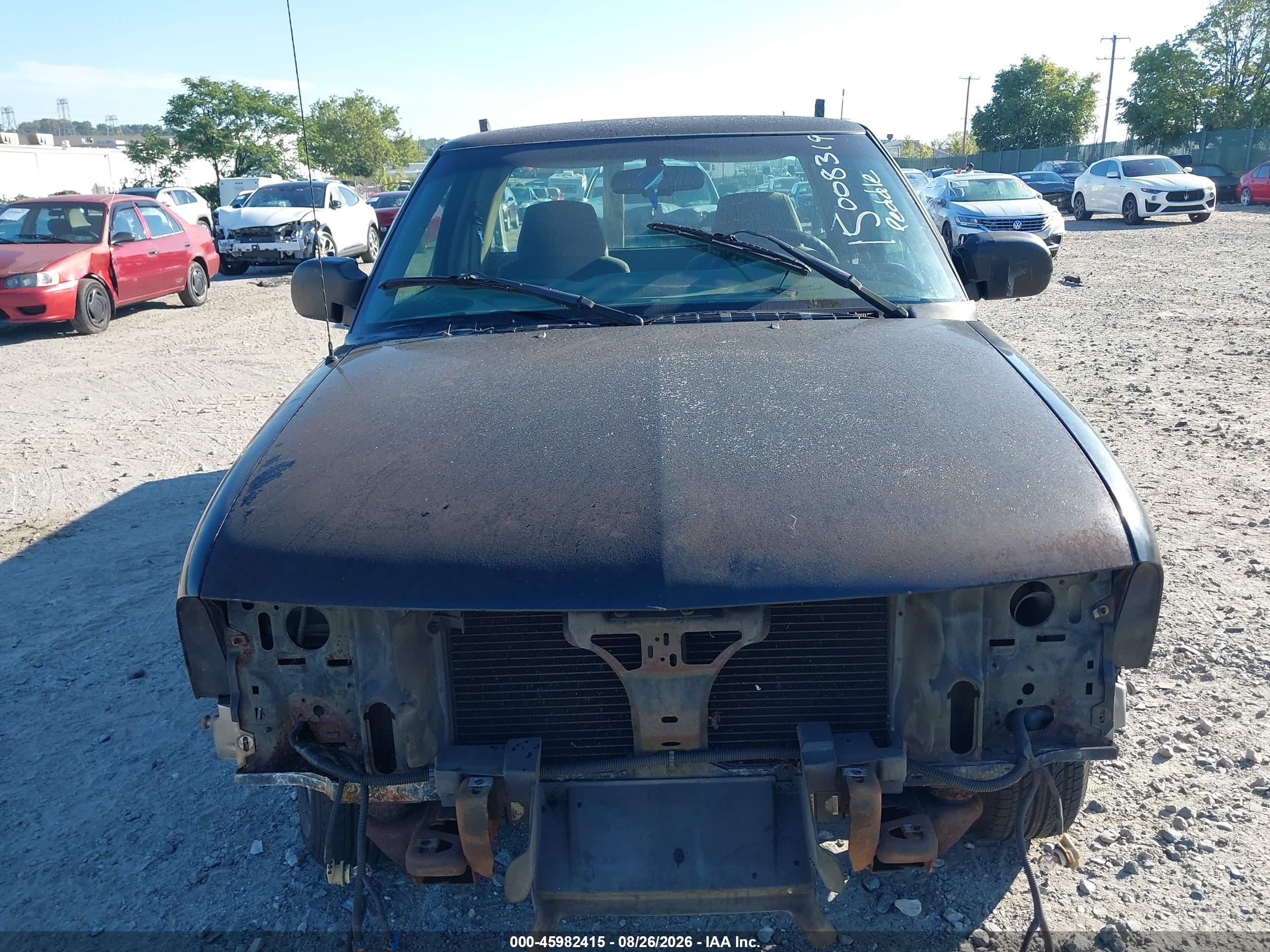 1999 Chevrolet S-10 Ls Black vin: 1GCCS19XXX8160850