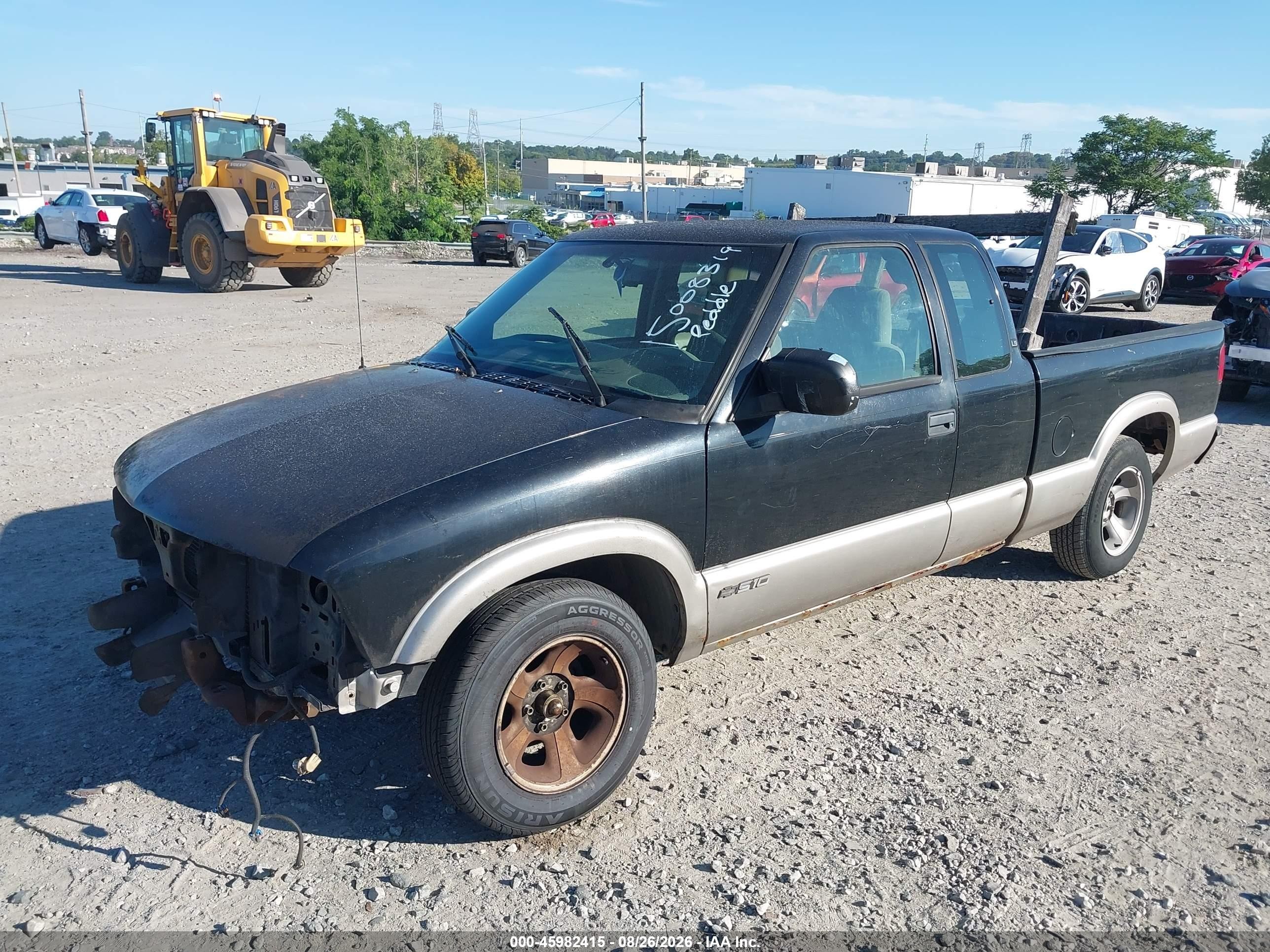 1999 Chevrolet S-10 Ls Black vin: 1GCCS19XXX8160850