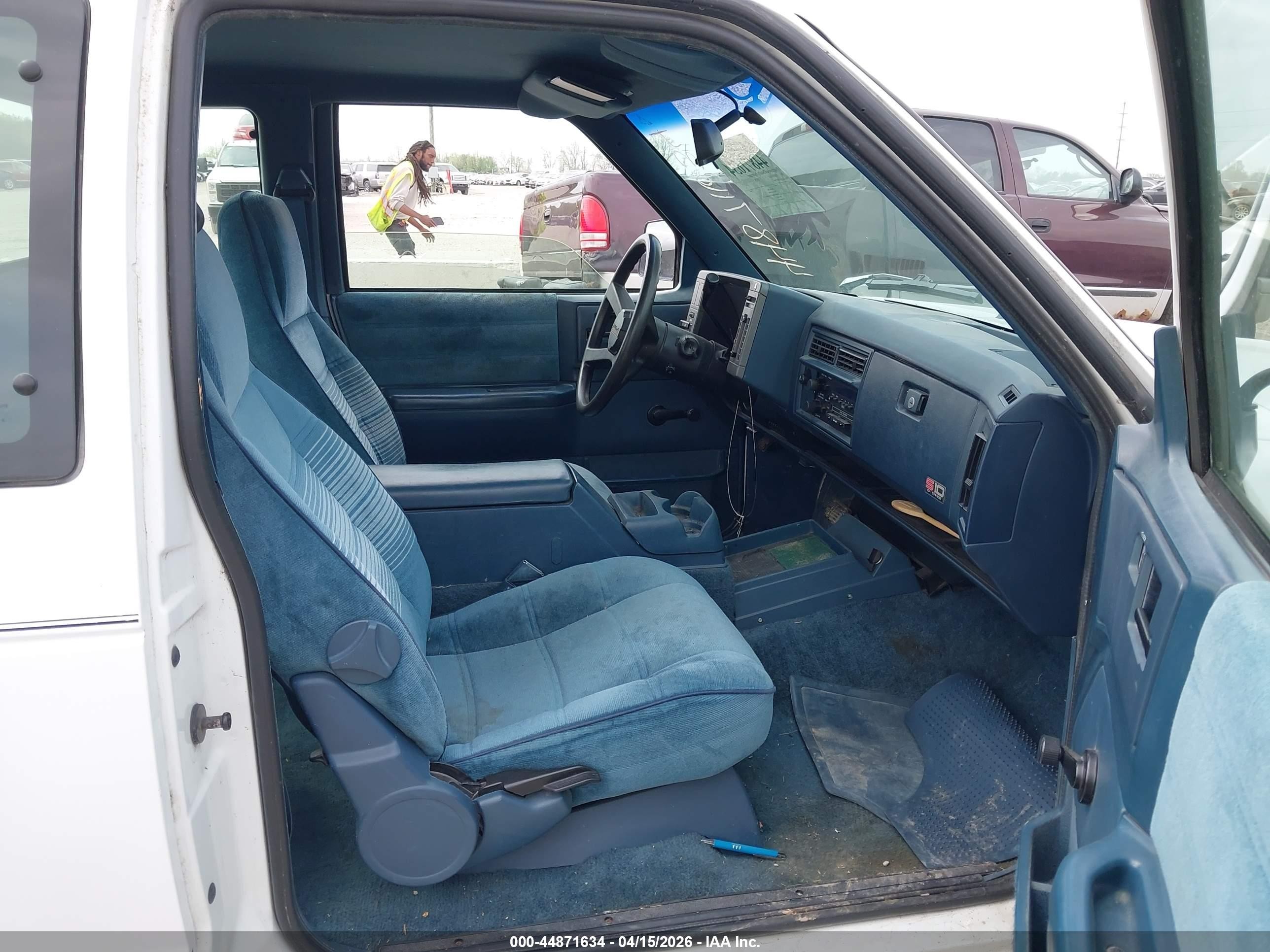 1993 Chevrolet S Truck S10 White vin: 1GCCS19Z1P0125940
