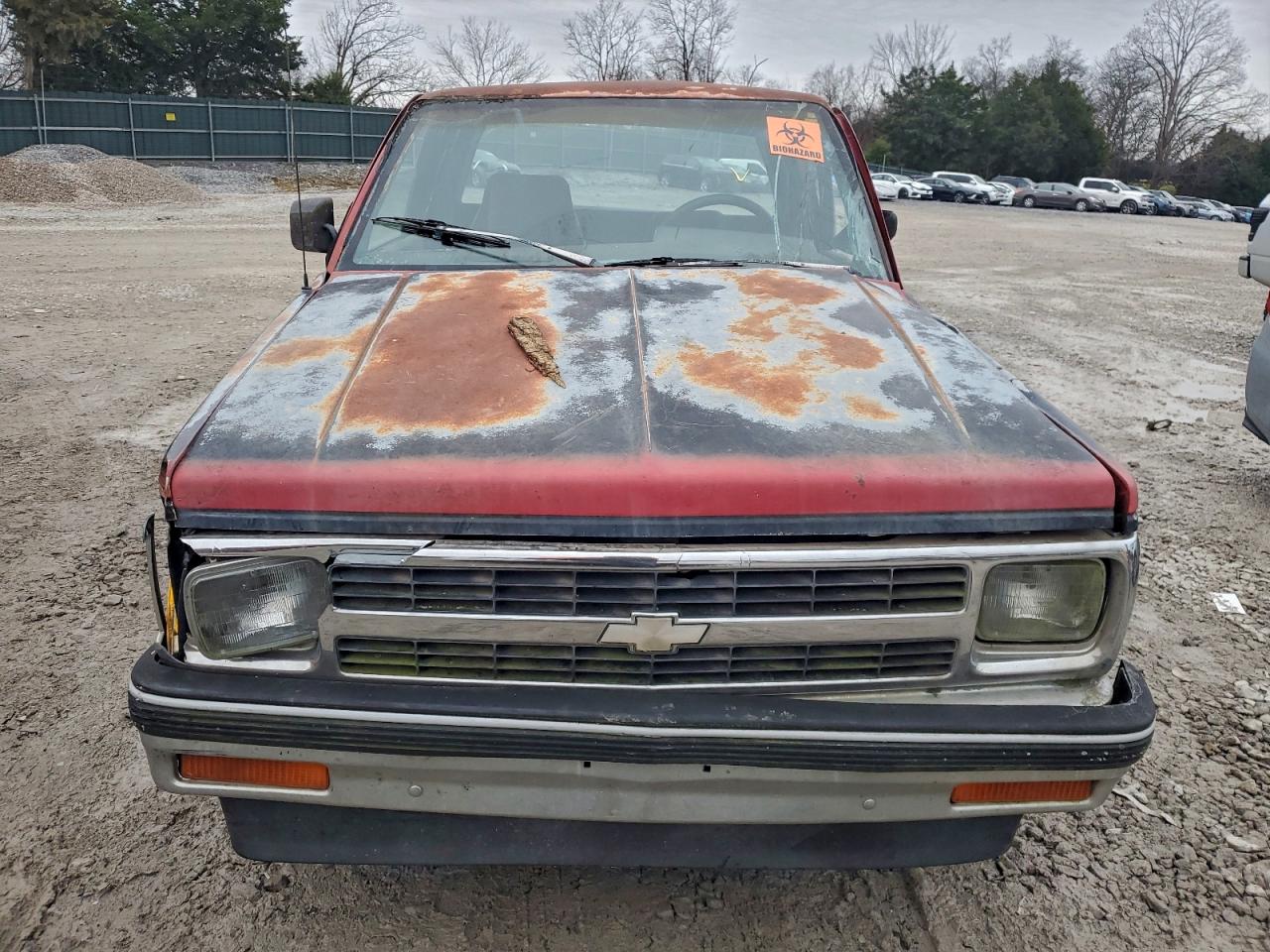 1991 Chevrolet S Truck S10 Red vin: 1GCCS19Z5M0141103