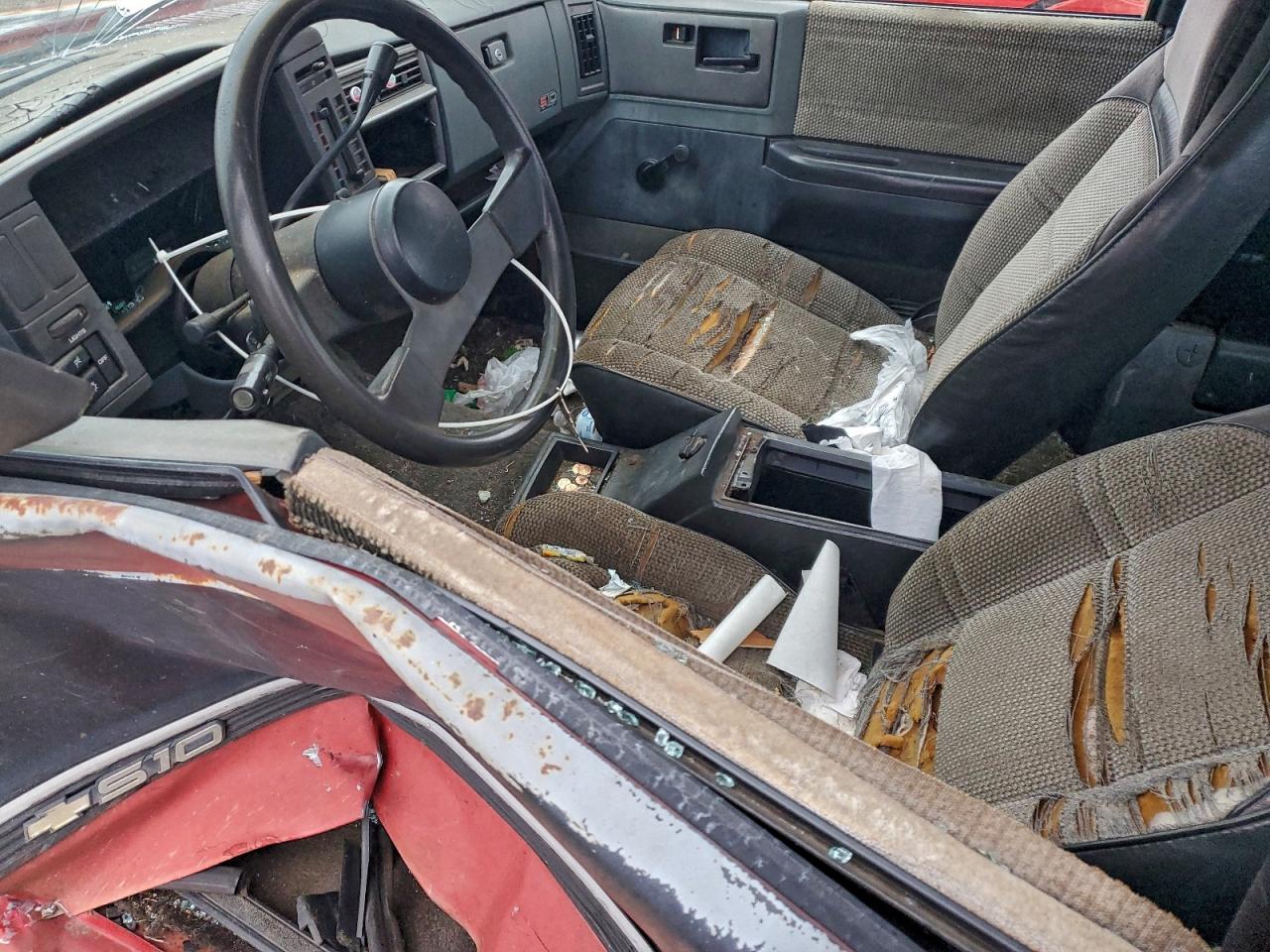 1991 Chevrolet S Truck S10 Red vin: 1GCCS19Z5M0141103