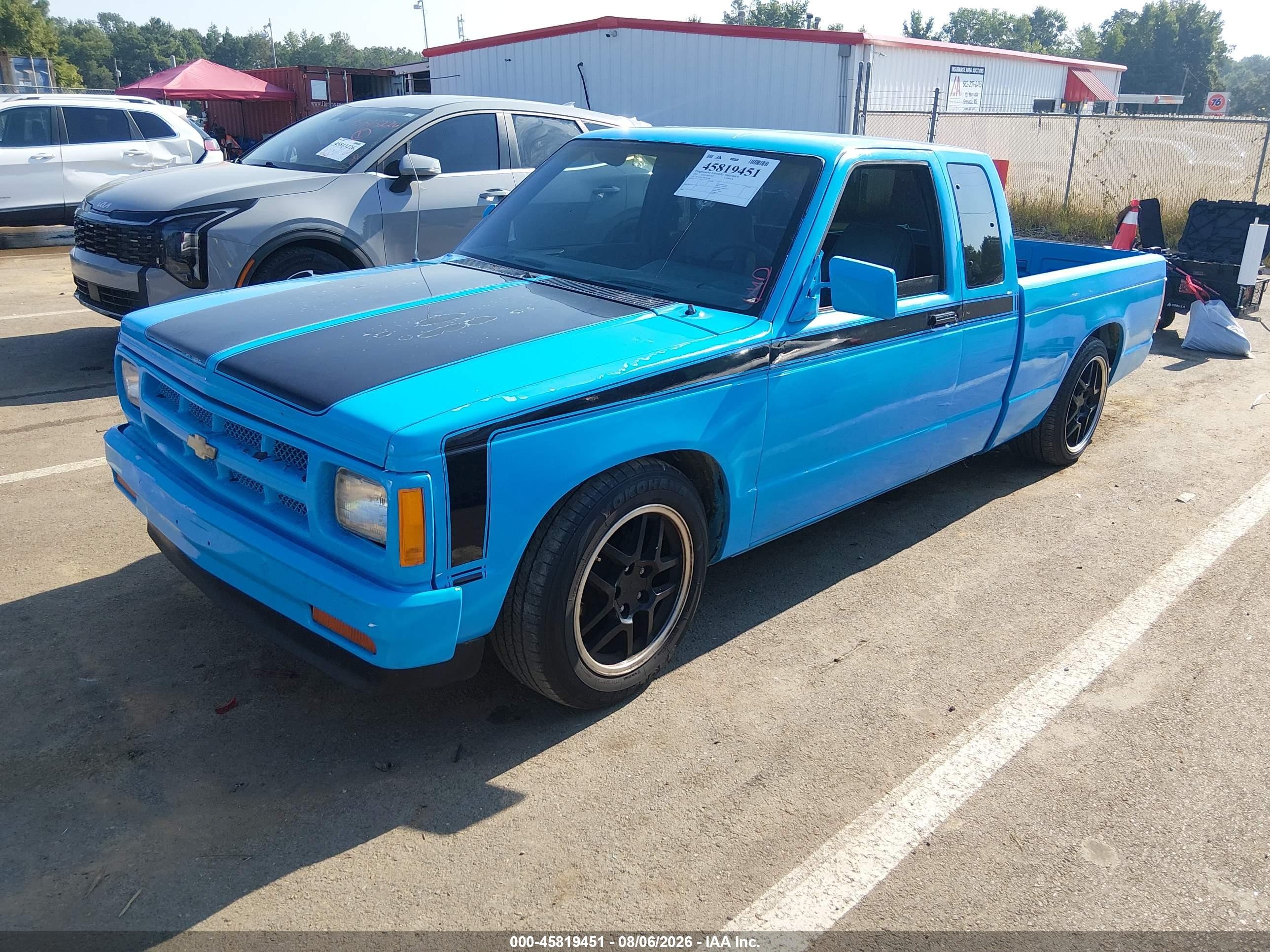 1991 Chevrolet S Truck S10 Blue vin: 1GCCS19Z7M2262008