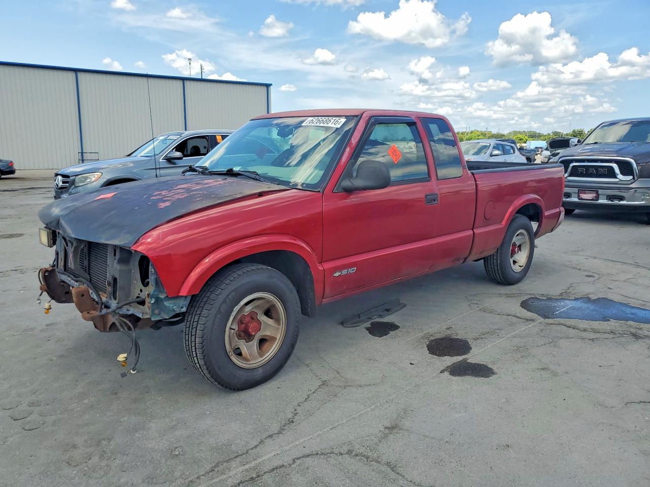 1995 Chevrolet S Truck S10 Red vin: 1GCCS19Z8S8121457
