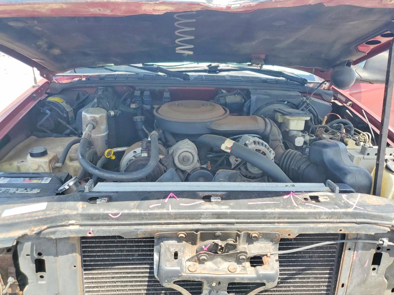 1995 Chevrolet S Truck S10 Red vin: 1GCCS19Z8S8121457
