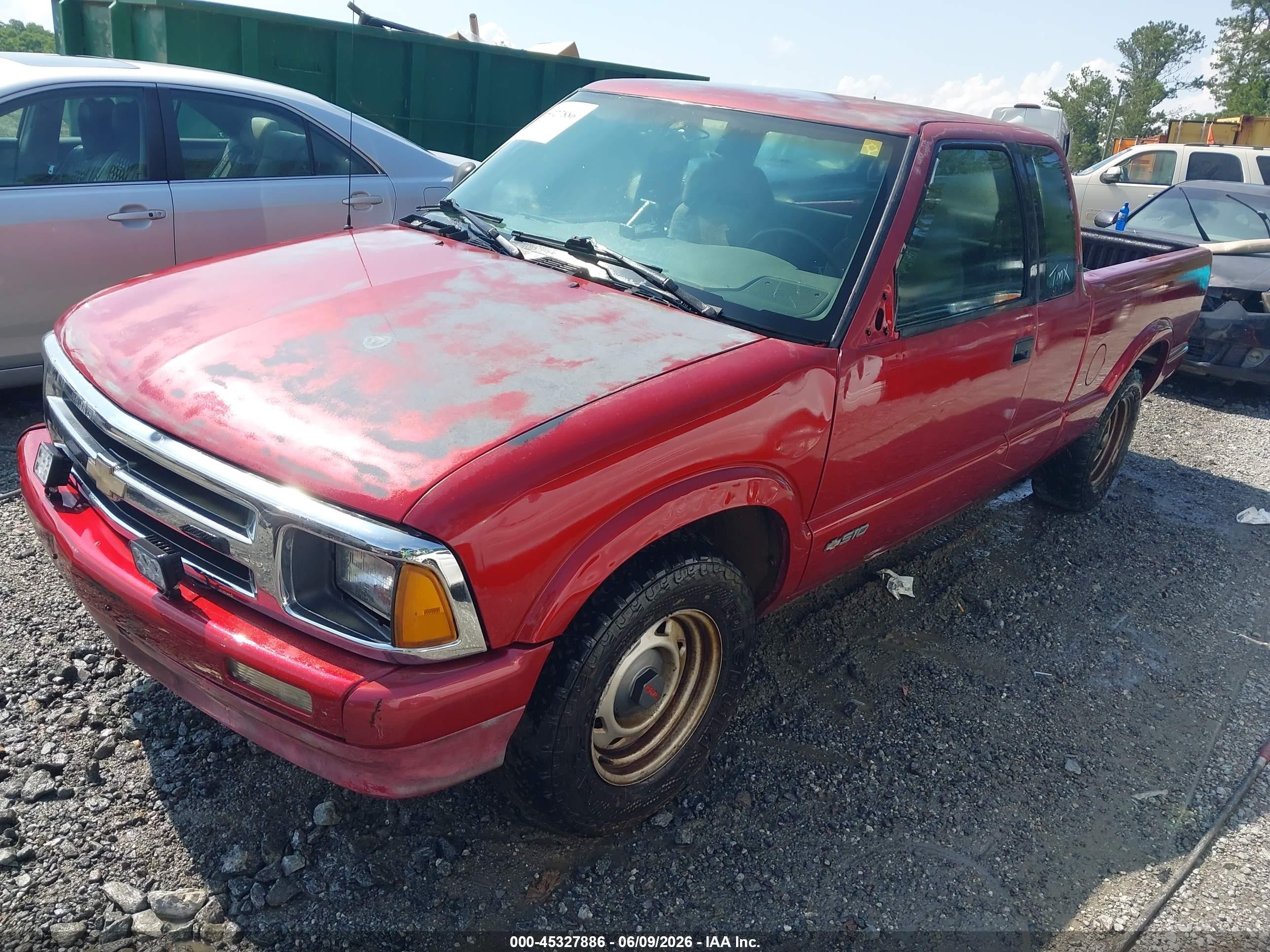 1994 Chevrolet S Truck S10 Red vin: 1GCCS19ZXR8219500