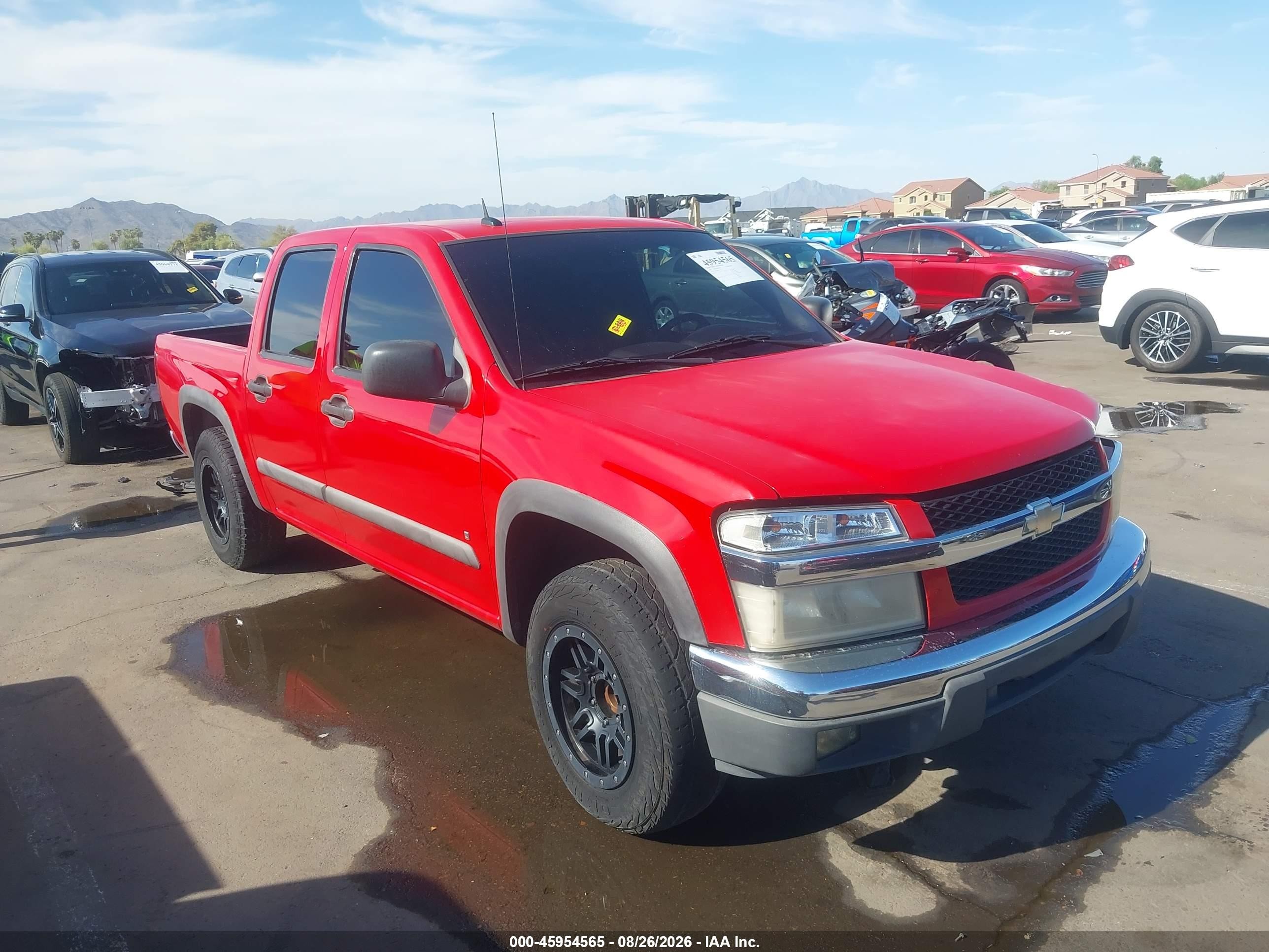 2008 Chevrolet Colorado Lt Red vin: 1GCCS339488223416