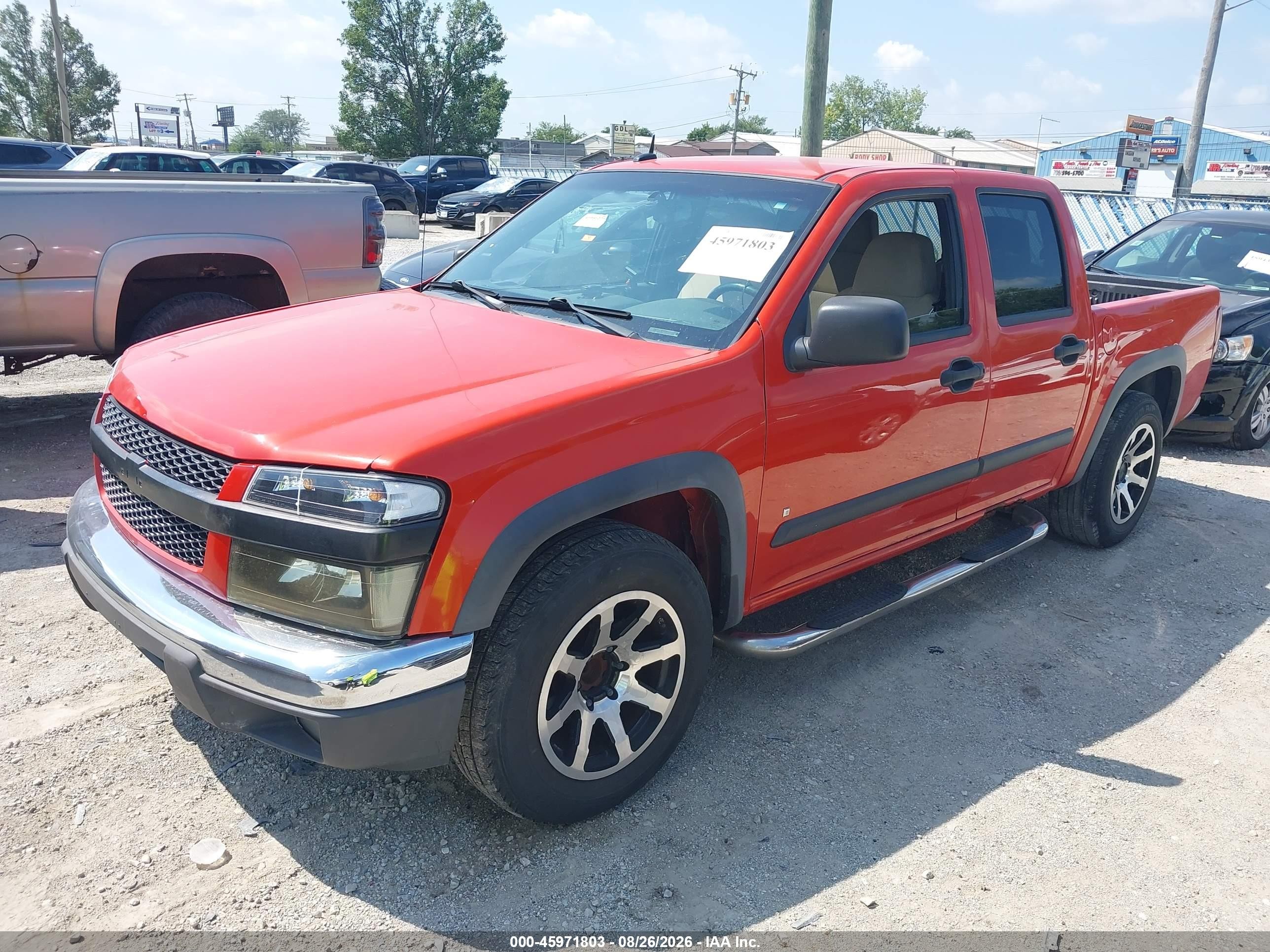 2008 Chevrolet Colorado Lt Orange vin: 1GCCS33E188190890