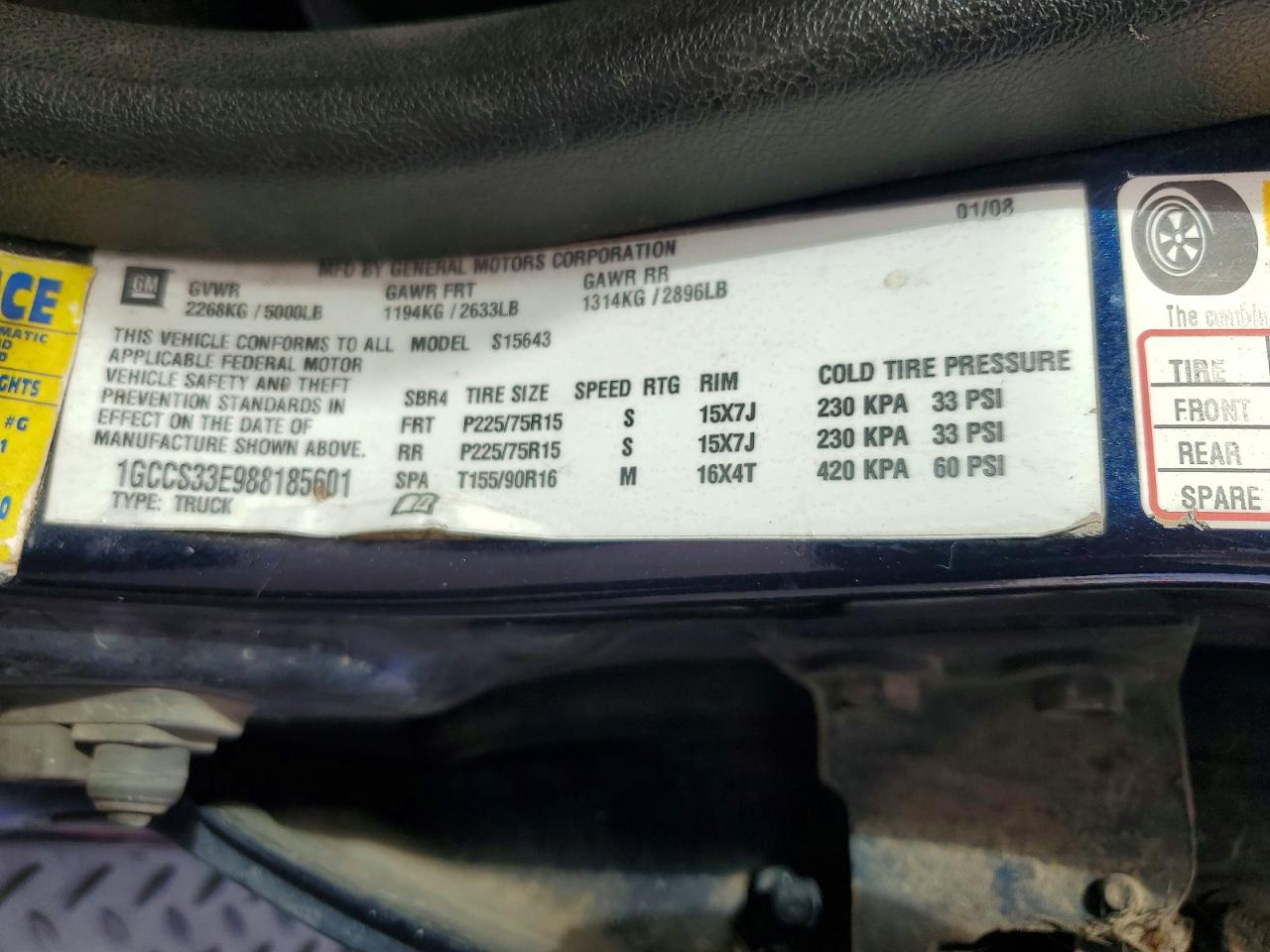 2008 Chevrolet Colorado Lt Синий vin: 1GCCS33E988185601