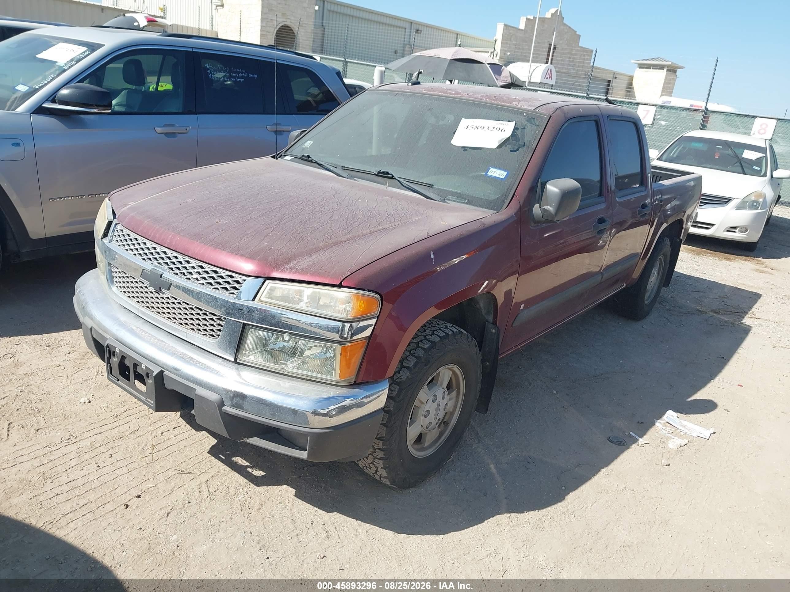 2008 Chevrolet Colorado Lt Maroon vin: 1GCCS33EX88207251