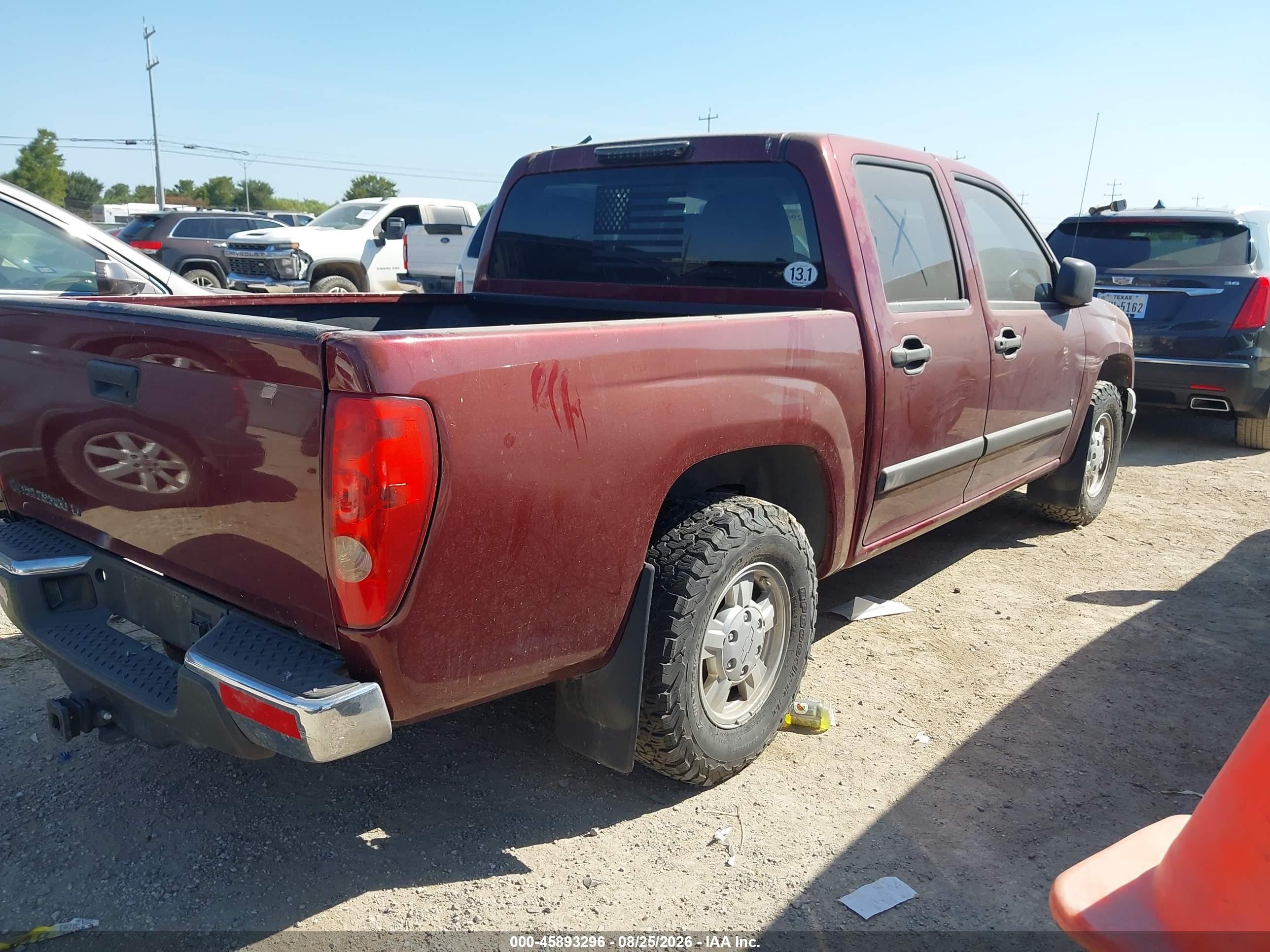 2008 Chevrolet Colorado Lt Maroon vin: 1GCCS33EX88207251