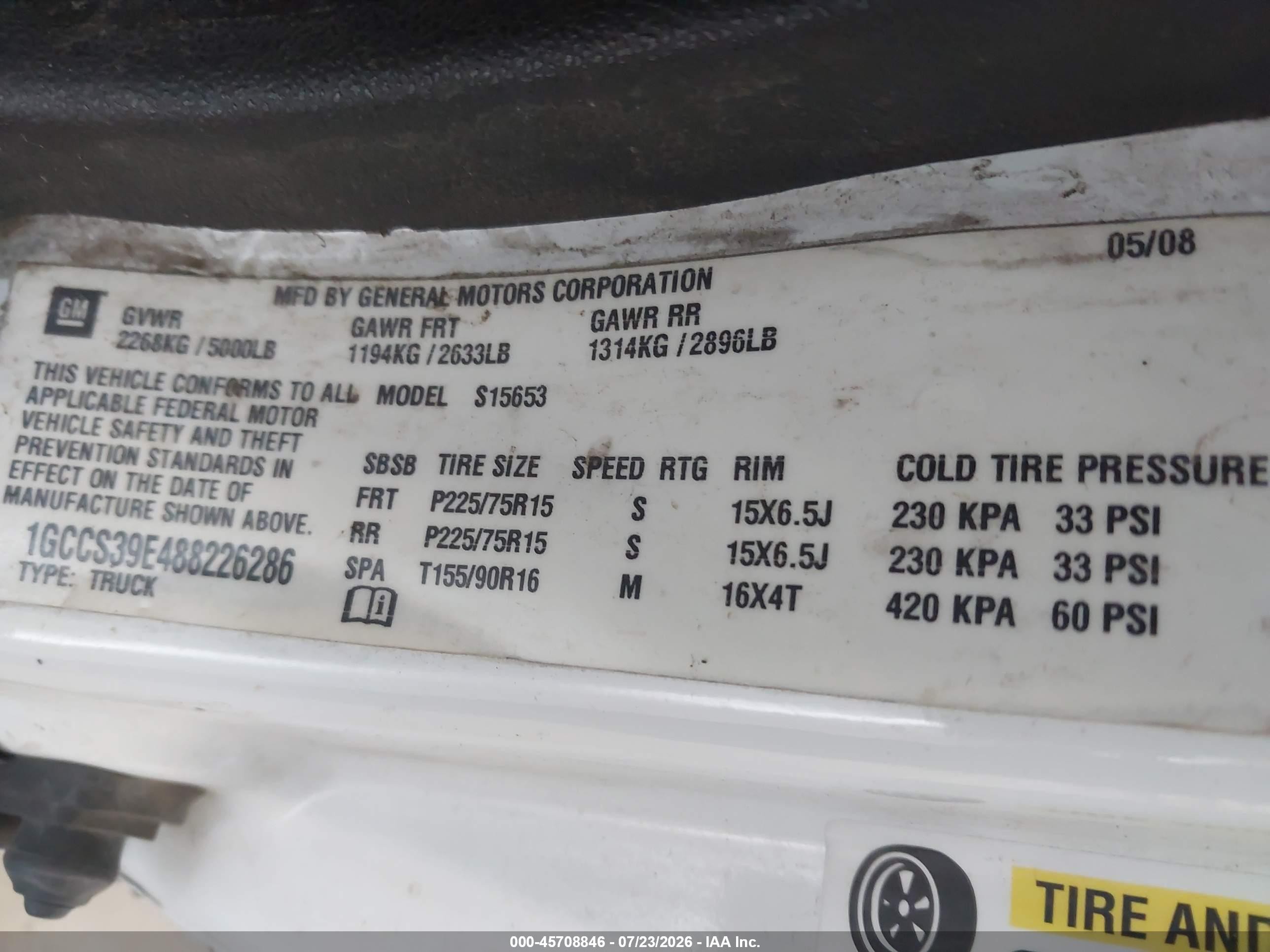 2008 Chevrolet Colorado Lt White vin: 1GCCS39E488226286