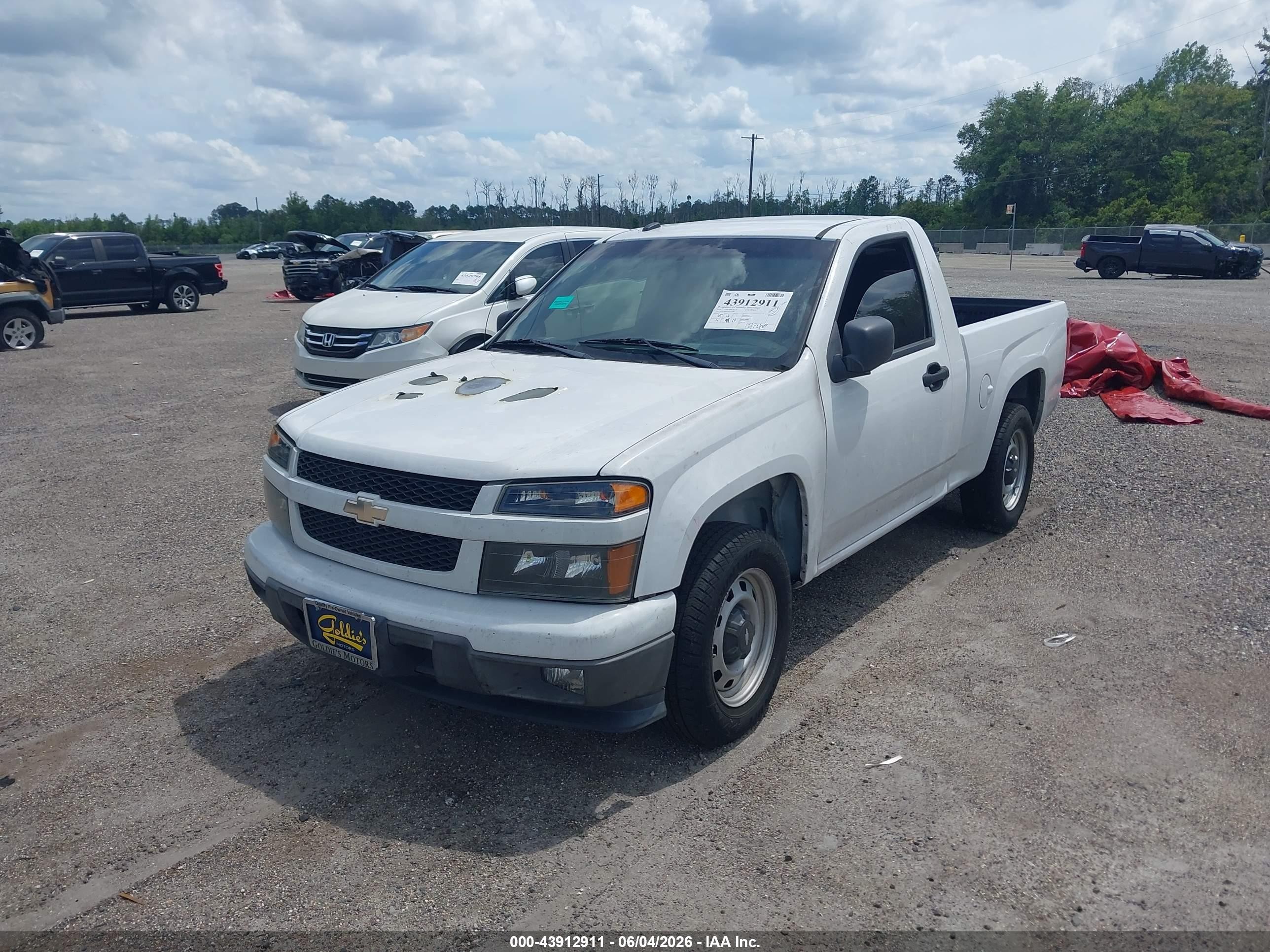 2010 Chevrolet Colorado Work Truck White vin: 1GCCSBD92A8122986