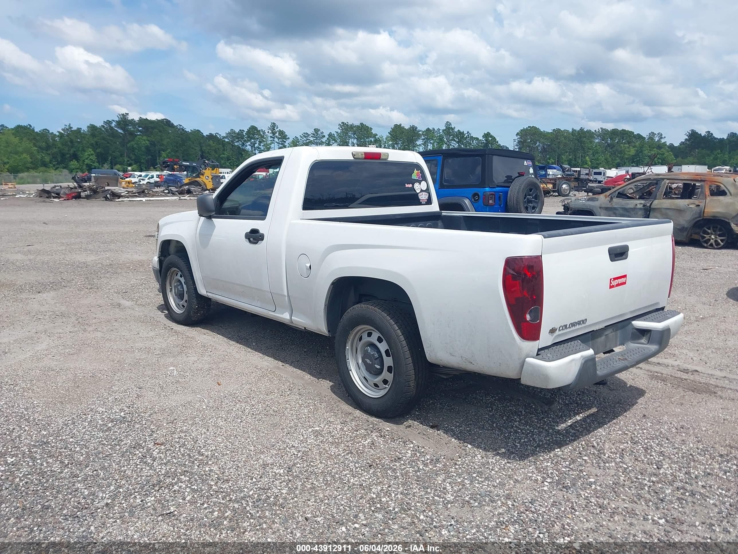 2010 Chevrolet Colorado Work Truck White vin: 1GCCSBD92A8122986
