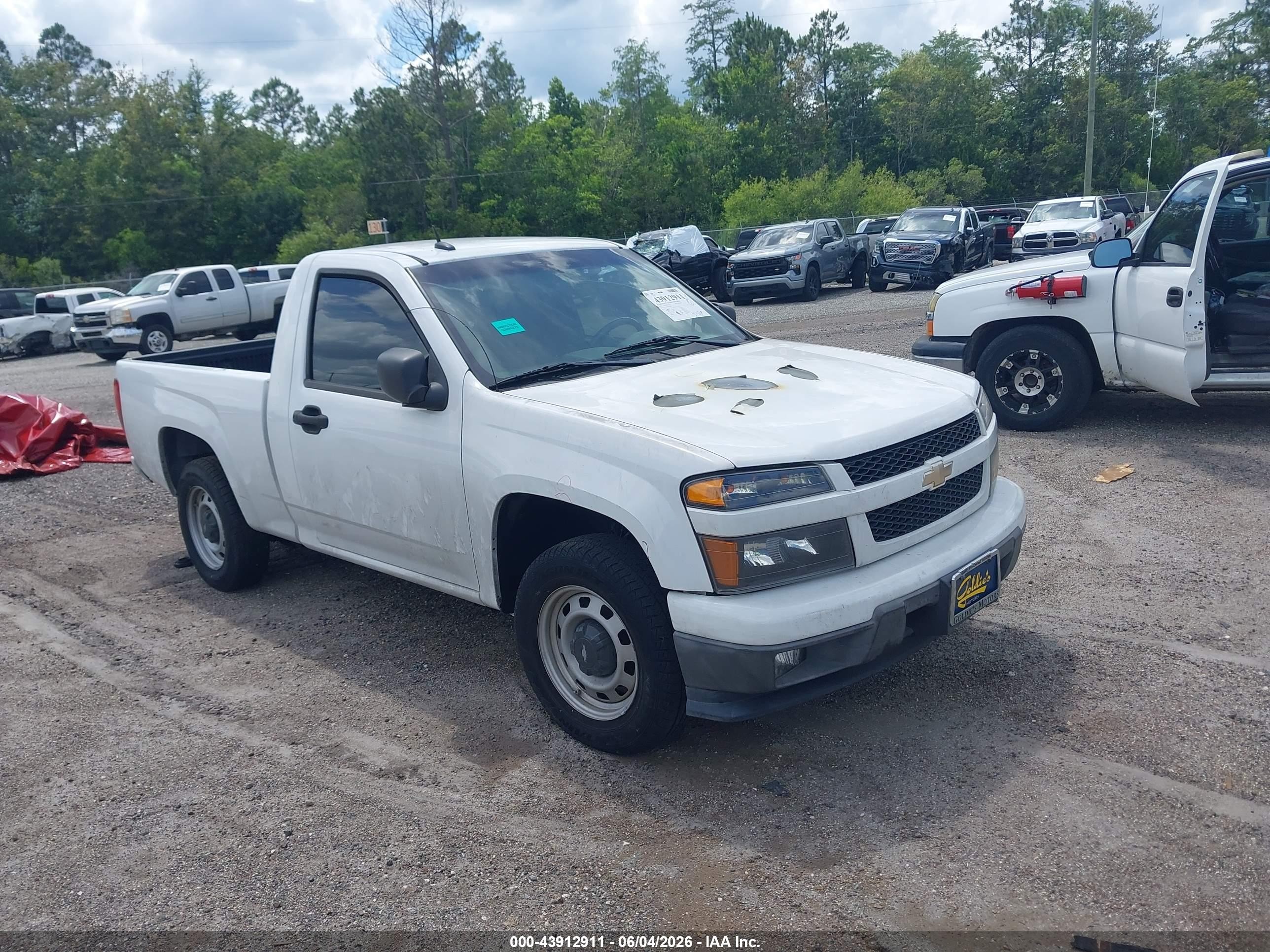 2010 Chevrolet Colorado Work Truck White vin: 1GCCSBD92A8122986