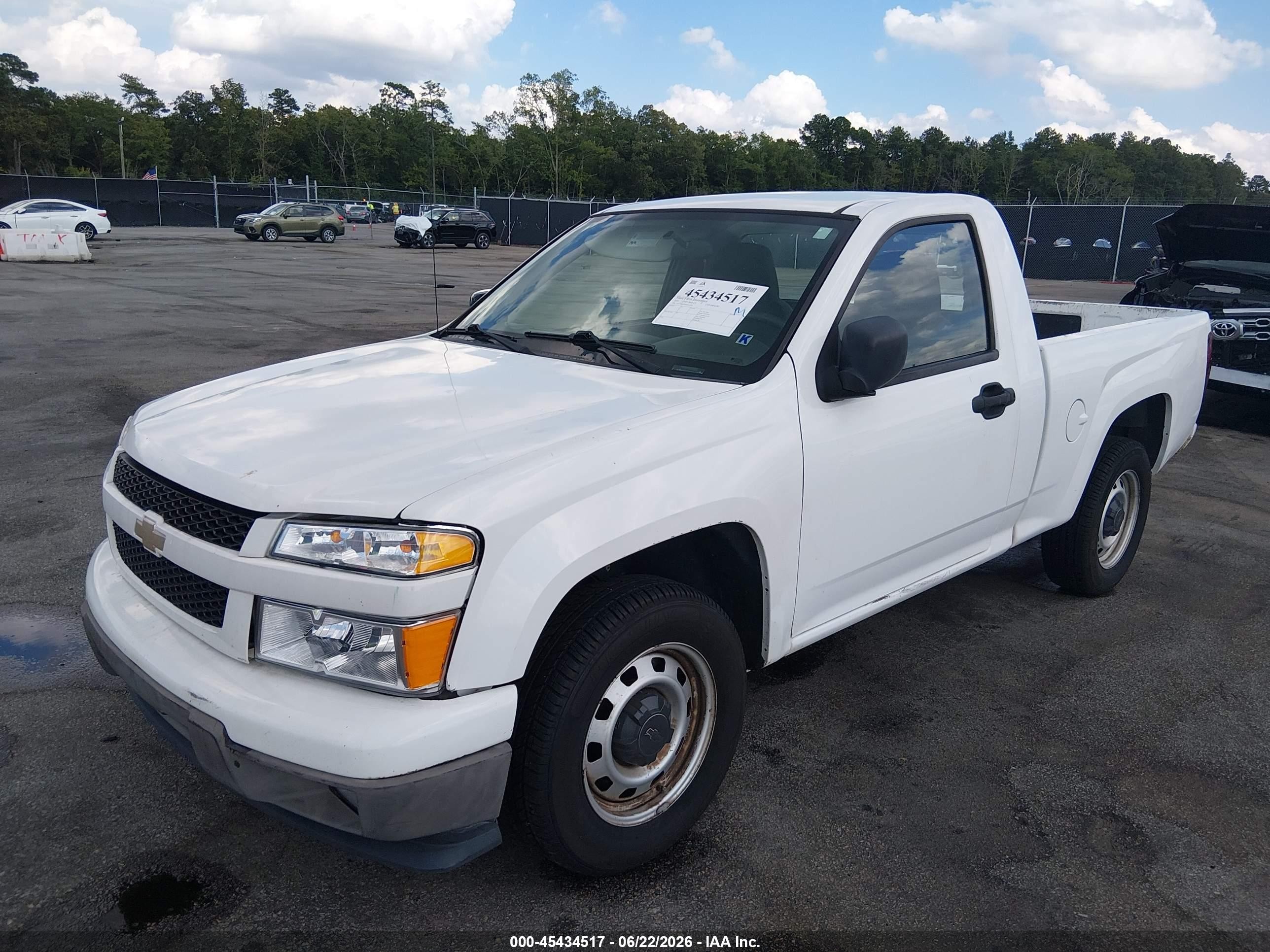 2010 Chevrolet Colorado Work Truck White vin: 1GCCSBD99A8115338
