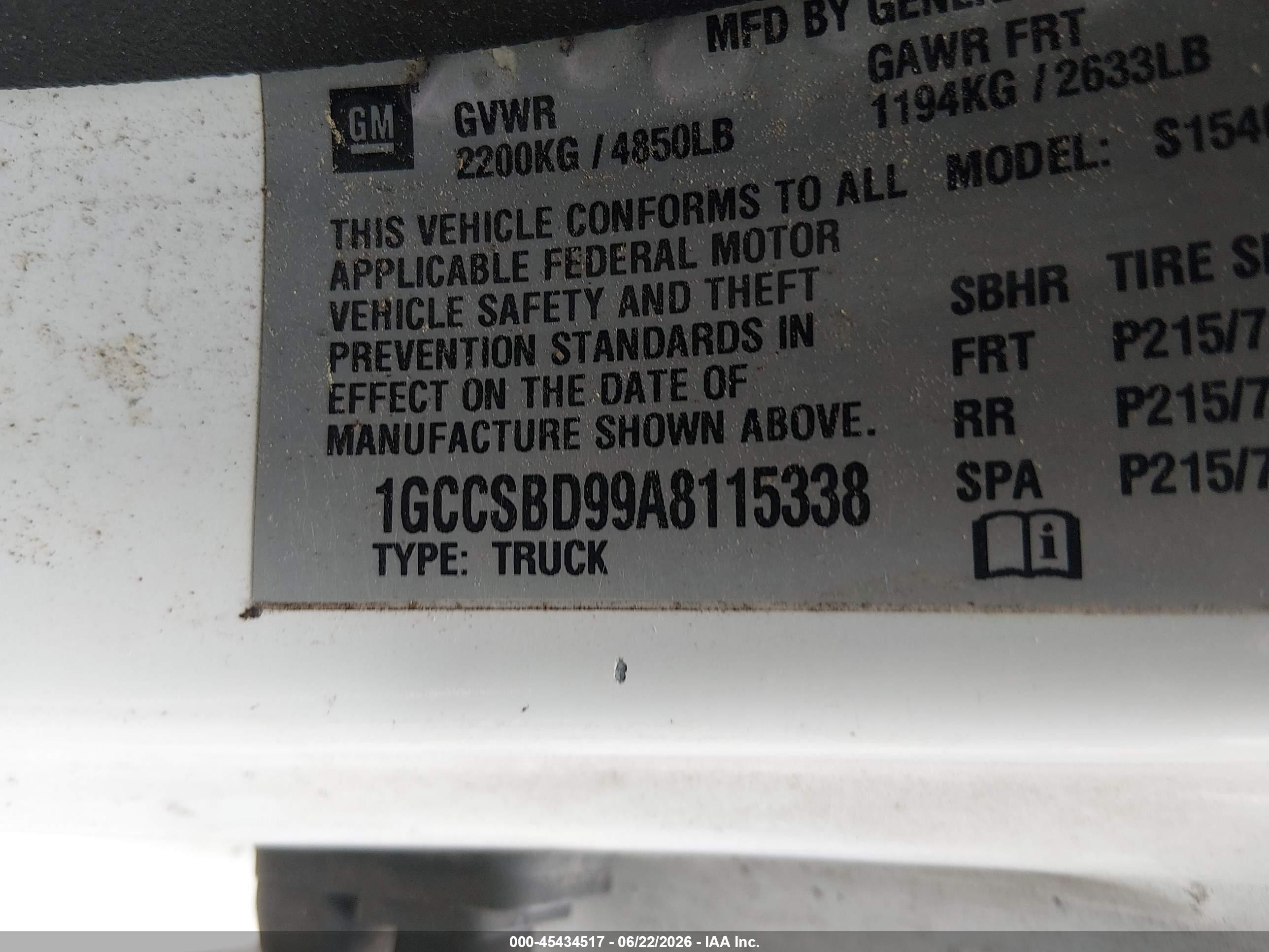 2010 Chevrolet Colorado Work Truck White vin: 1GCCSBD99A8115338