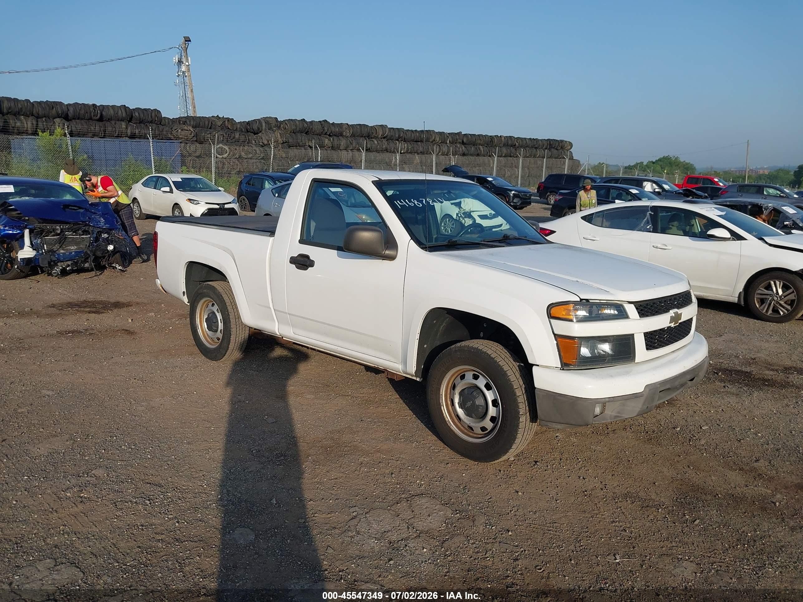 2011 Chevrolet Colorado Work Truck White vin: 1GCCSBF90B8135721