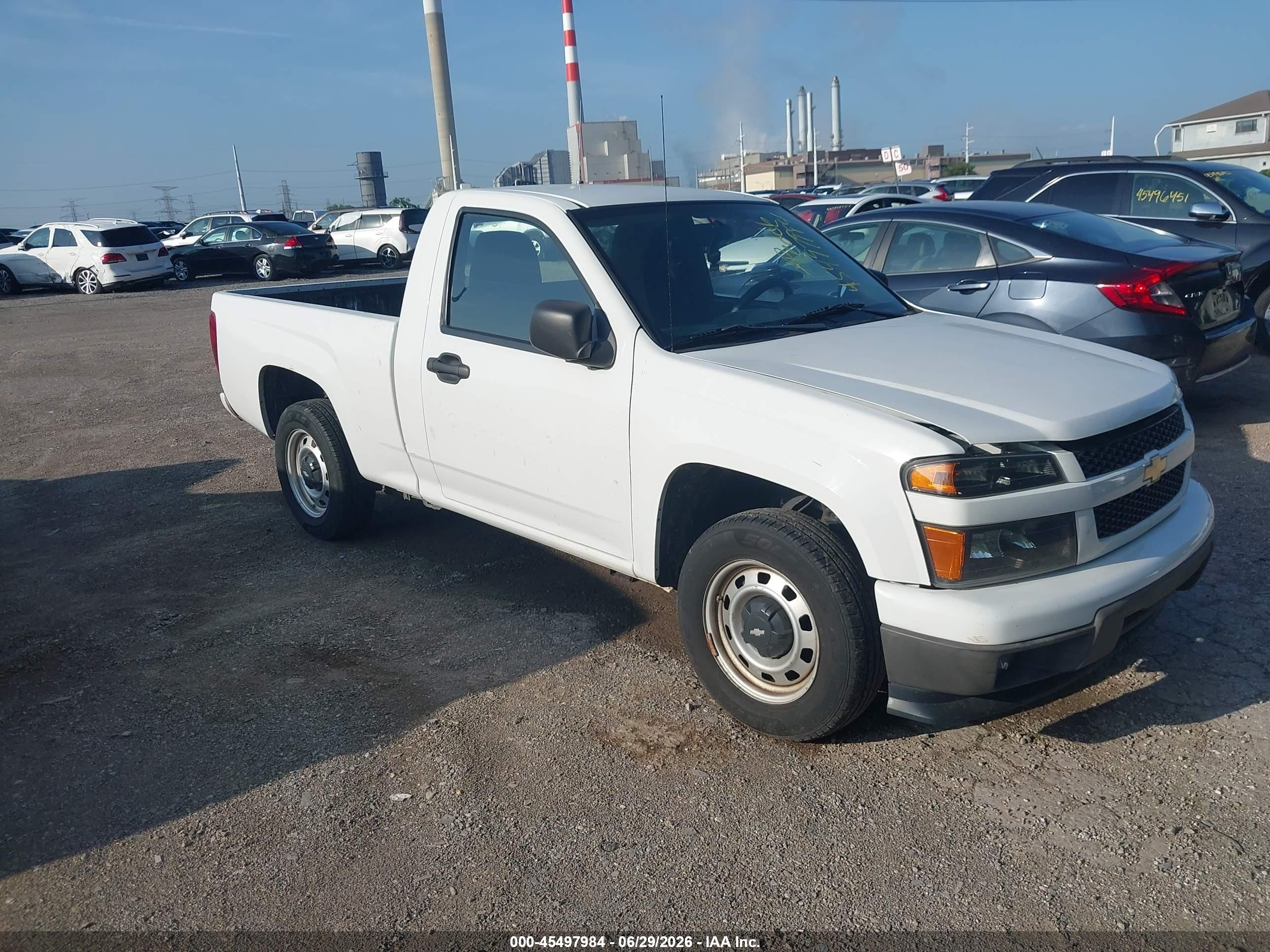 2012 Chevrolet Colorado Work Truck White vin: 1GCCSBF90C8147692