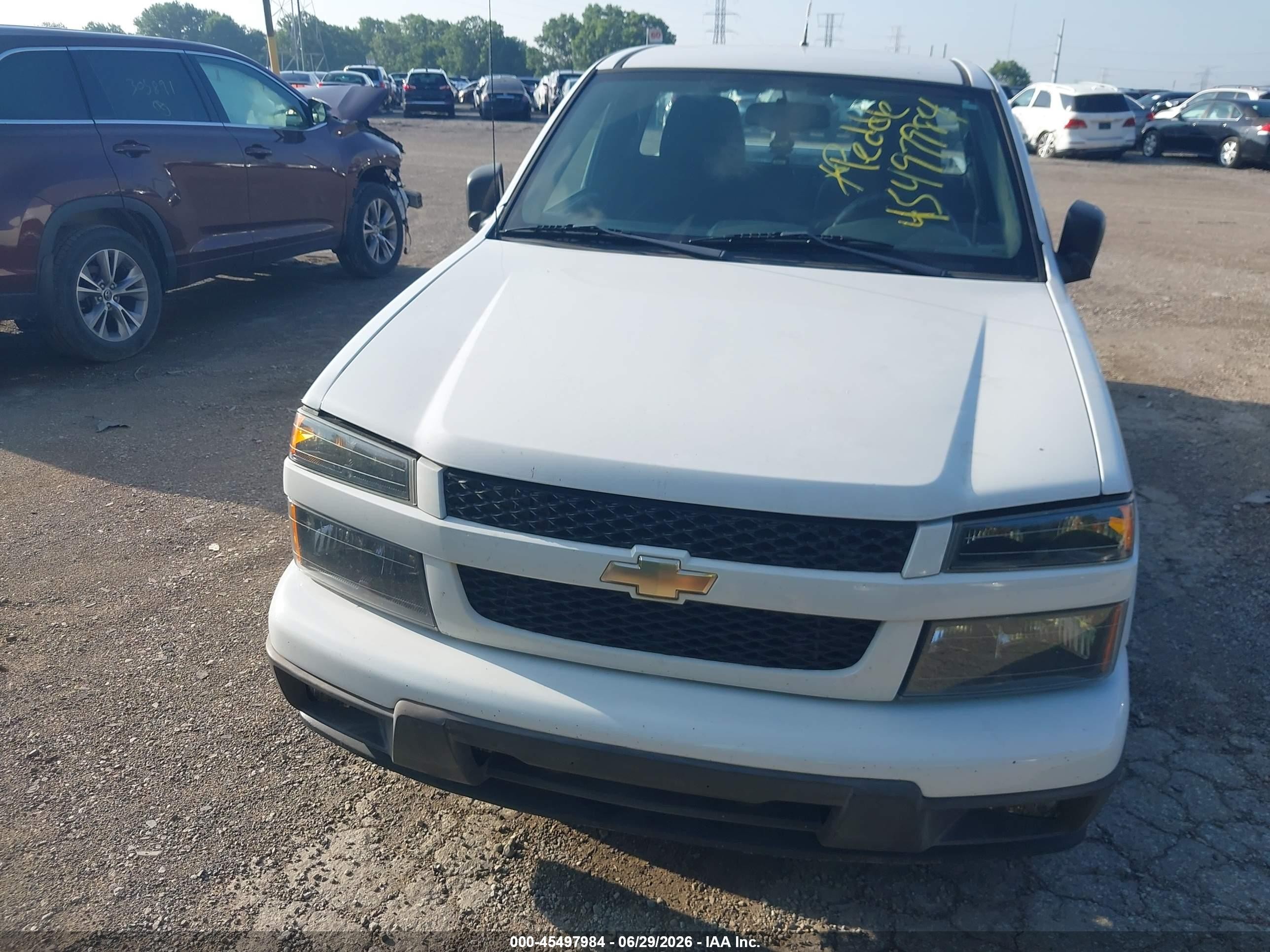 2012 Chevrolet Colorado Work Truck White vin: 1GCCSBF90C8147692