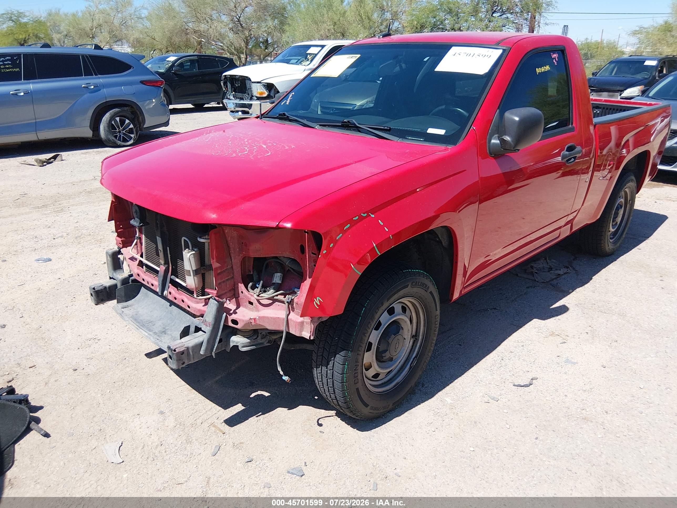 2012 Chevrolet Colorado Work Truck Red vin: 1GCCSBF91C8148897