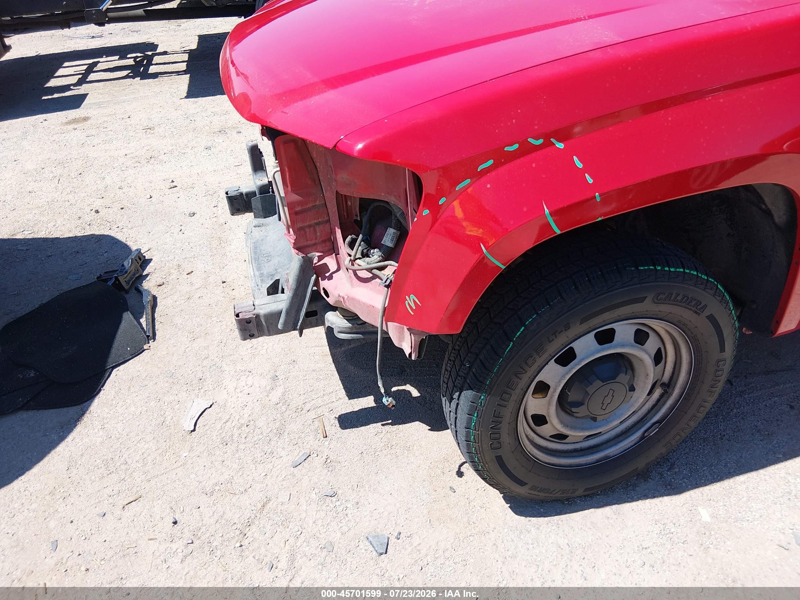 2012 Chevrolet Colorado Work Truck Red vin: 1GCCSBF91C8148897