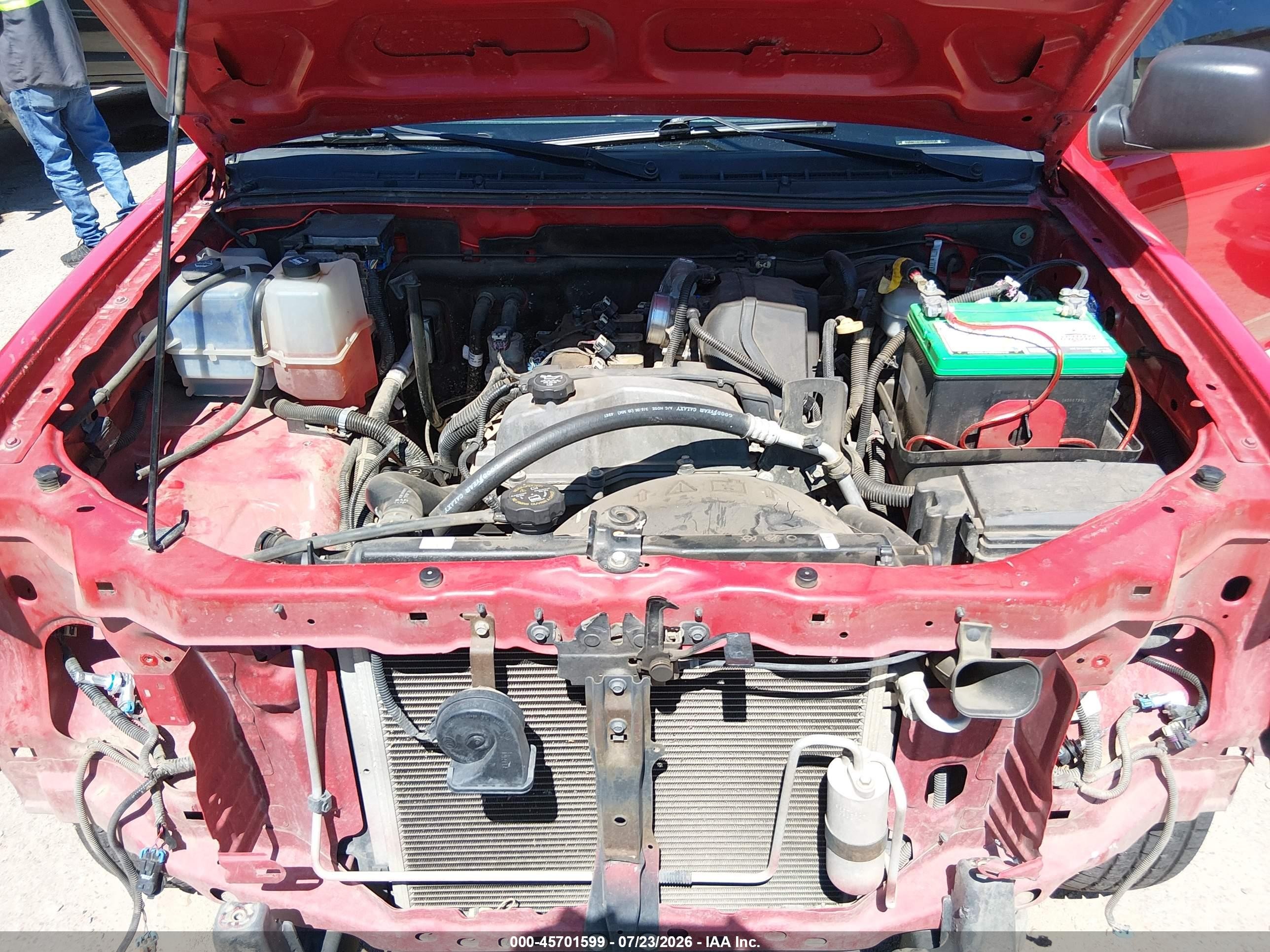 2012 Chevrolet Colorado Work Truck Red vin: 1GCCSBF91C8148897