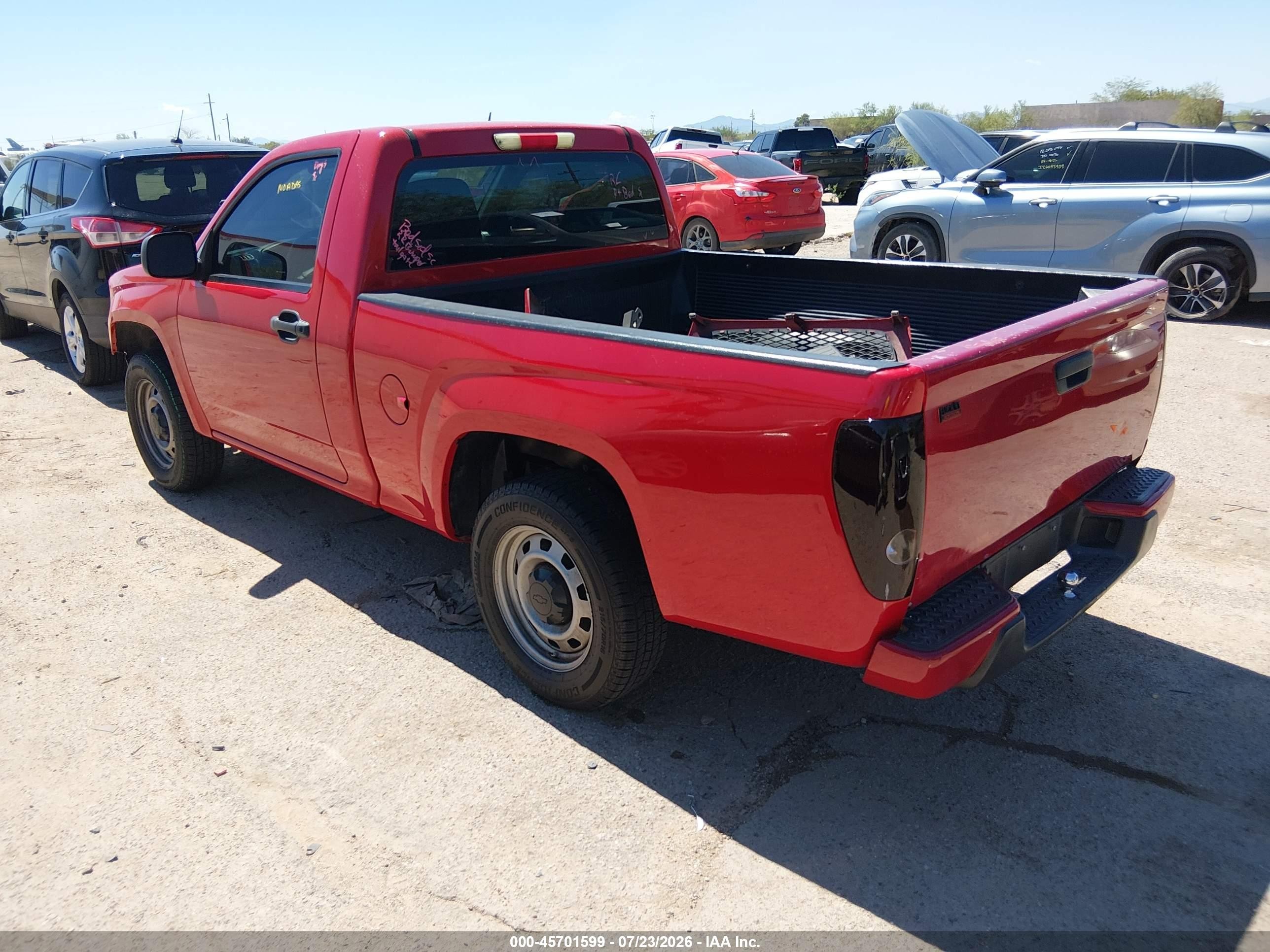 2012 Chevrolet Colorado Work Truck Red vin: 1GCCSBF91C8148897