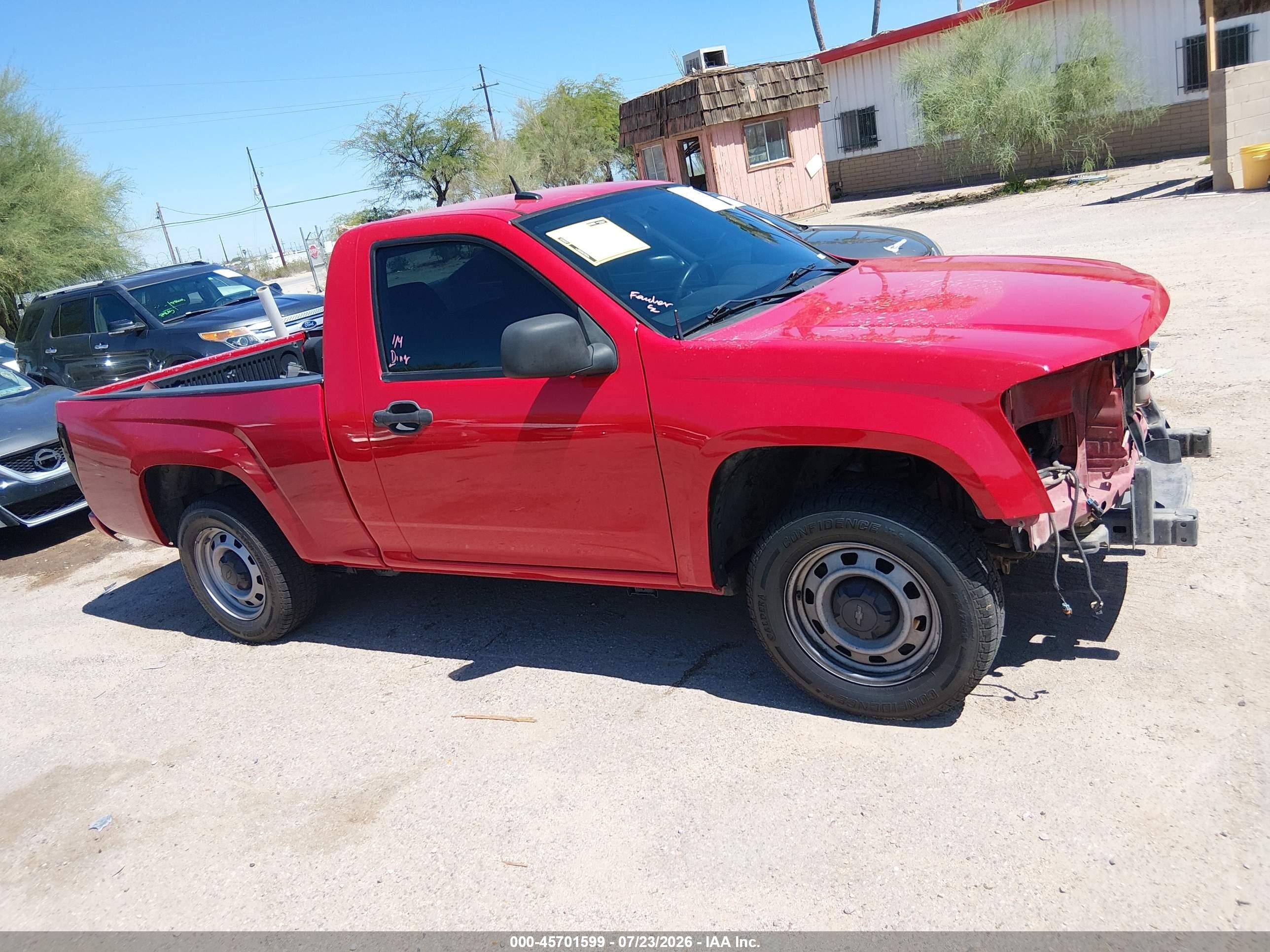 2012 Chevrolet Colorado Work Truck Red vin: 1GCCSBF91C8148897