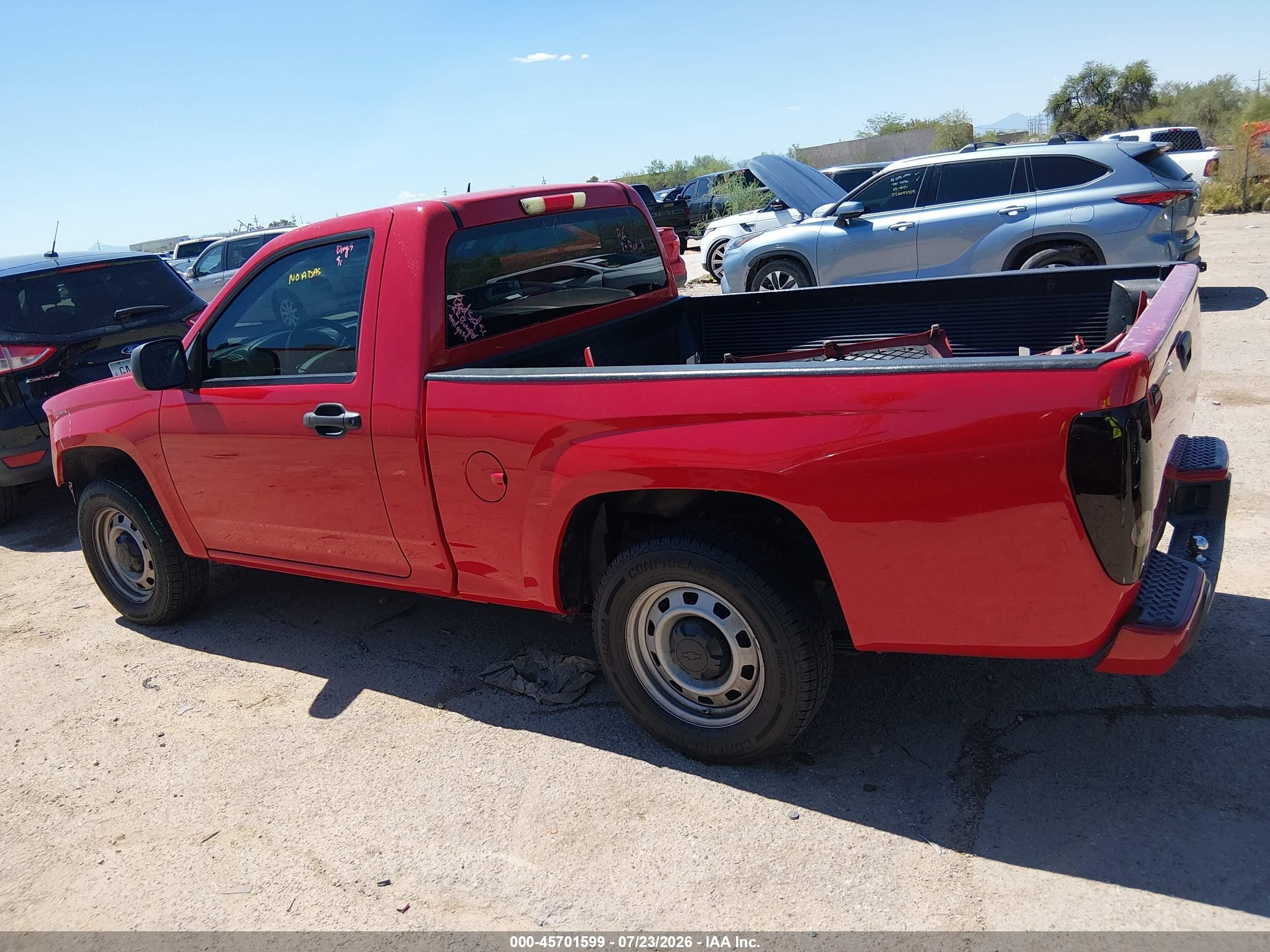2012 Chevrolet Colorado Work Truck Red vin: 1GCCSBF91C8148897