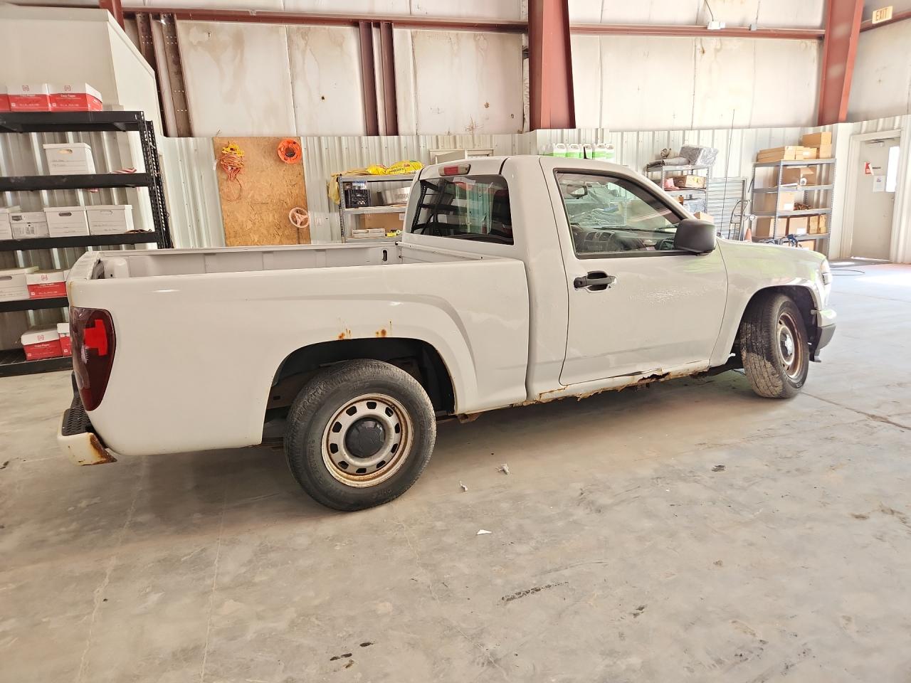 2012 Chevrolet Colorado White vin: 1GCCSBF93C8152532 Damage: Right Bed Side, Rust, 3 To 4 Inches