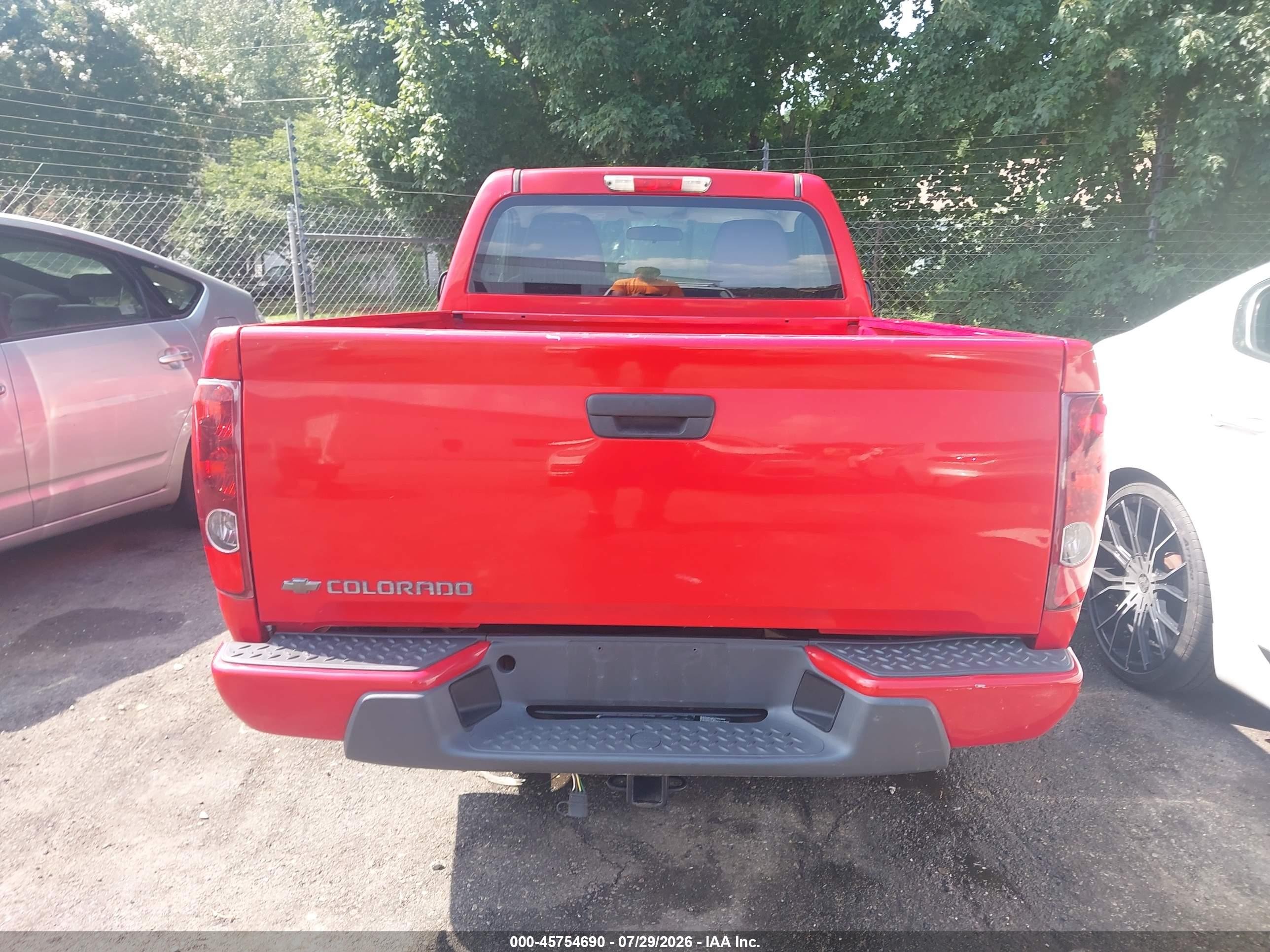 2012 Chevrolet Colorado Work Truck Red vin: 1GCCSBF94C8166875